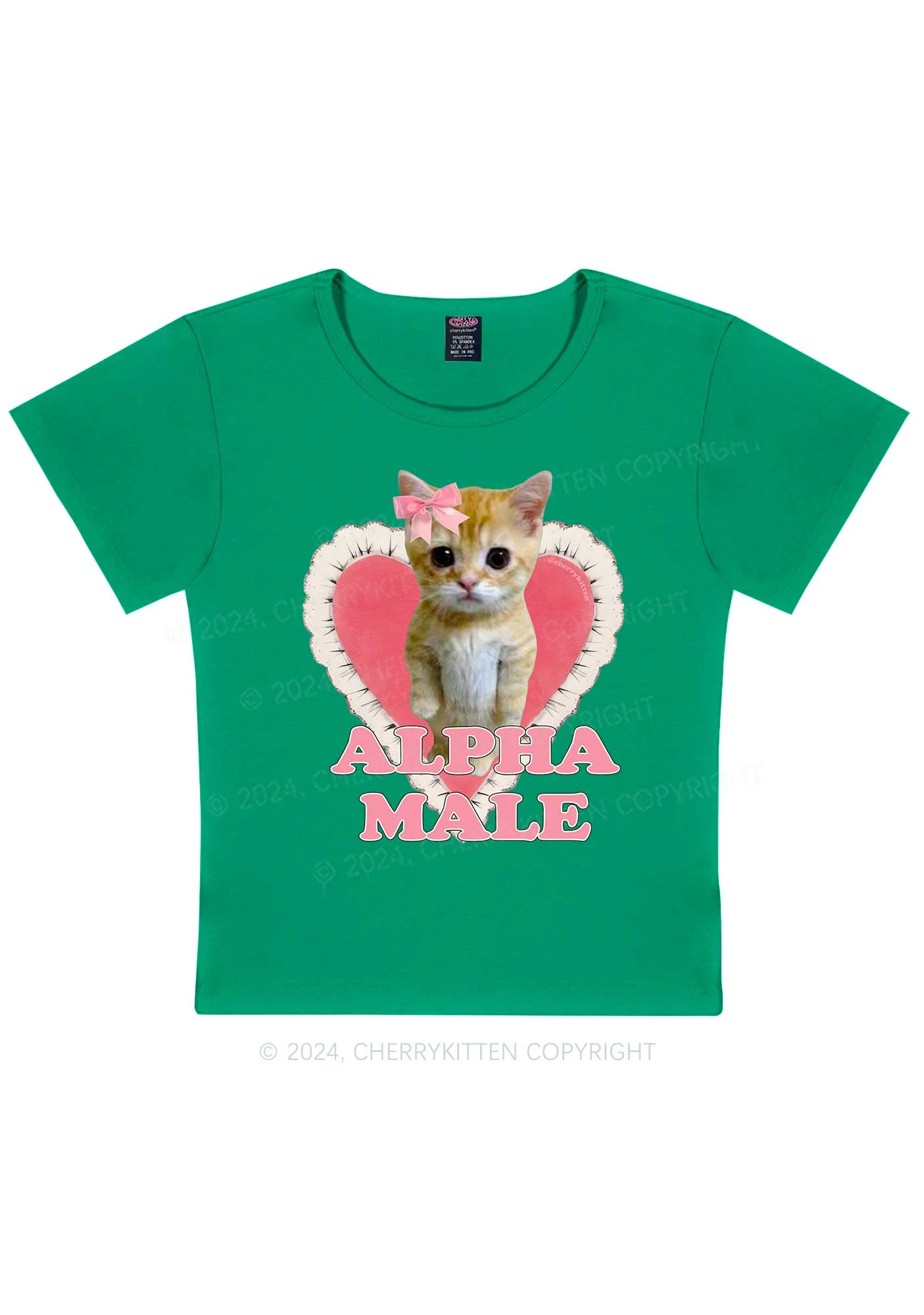 Alpha Male Kitten Y2K Baby Tee Cherrykitten - Image 11