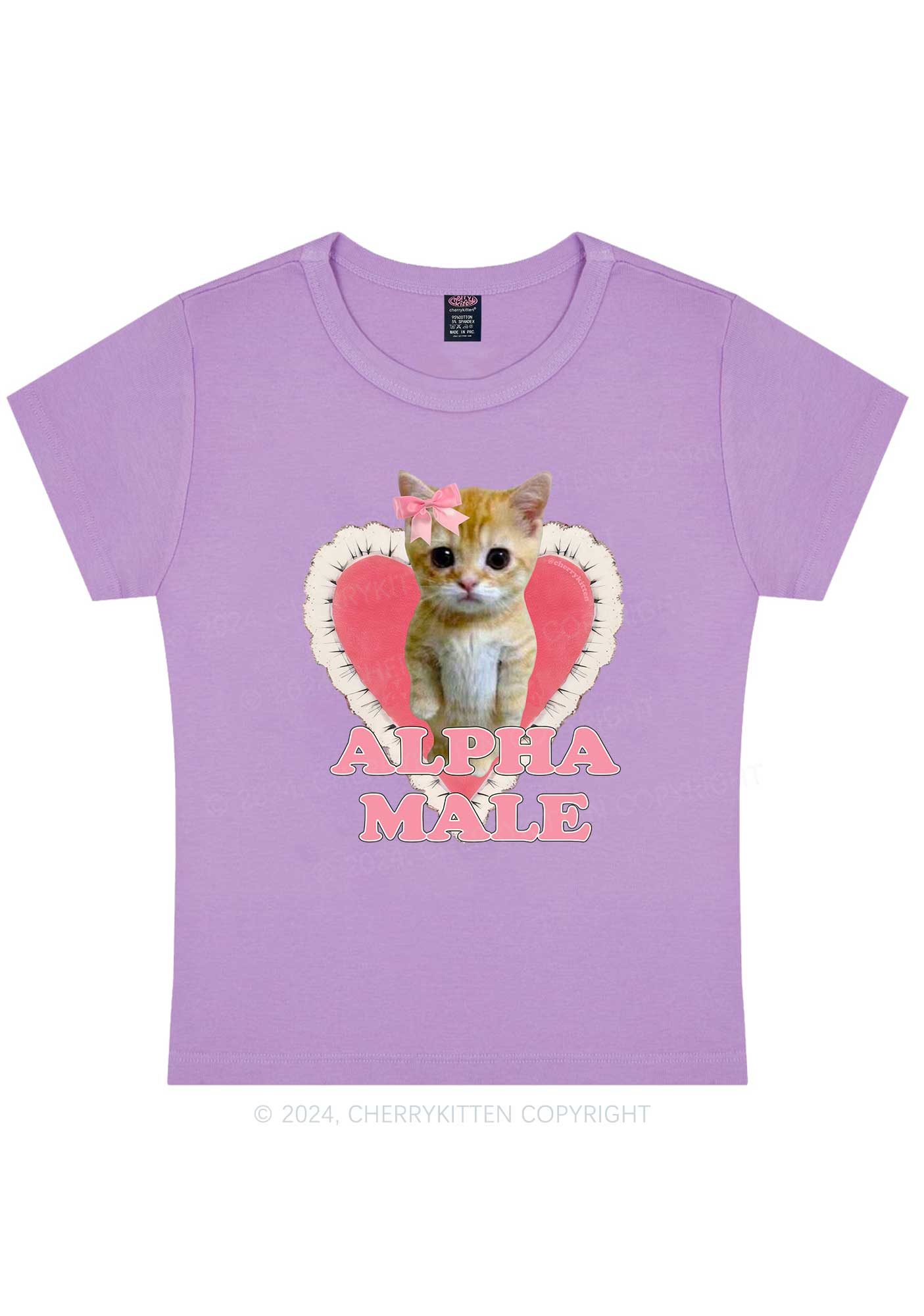 Alpha Male Kitten Y2K Baby Tee Cherrykitten - Image 8