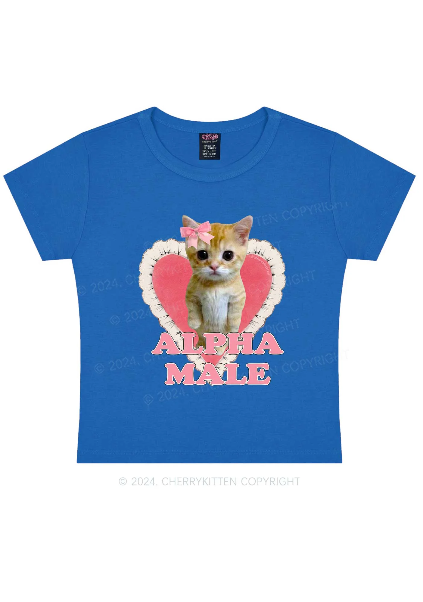 Alpha Male Kitten Y2K Baby Tee Cherrykitten - Image 9