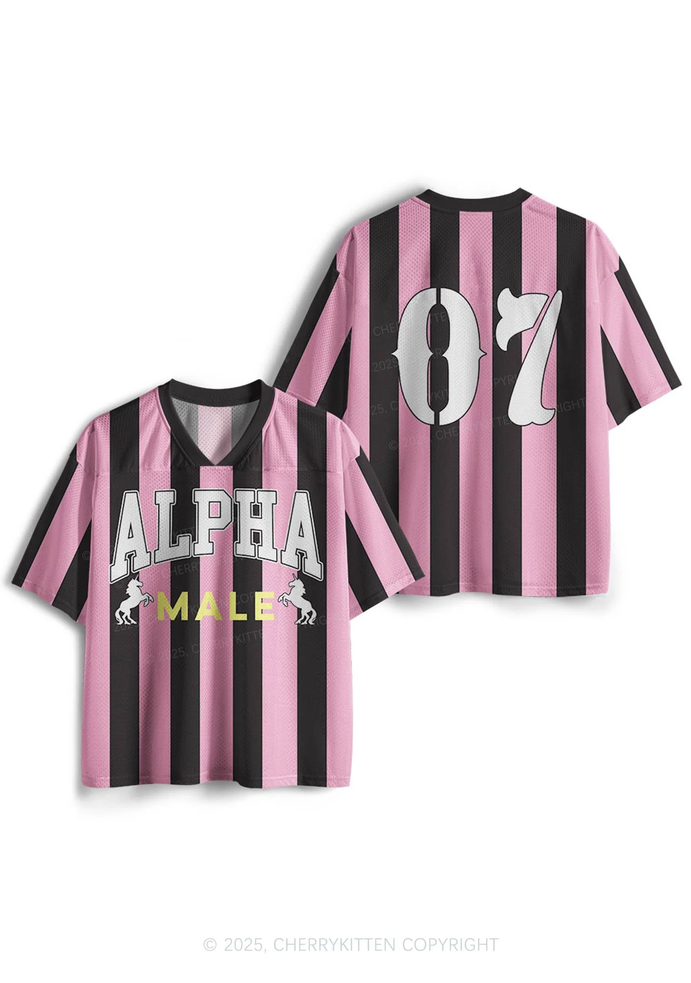 Custom Alpha Male Y2K Mesh Jersey Shirts Cherrykitten - Image 5