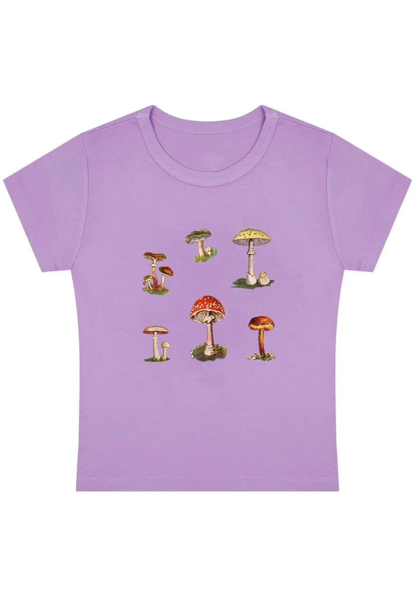 Amanita Muscaria Y2K Baby Tee - Image 3