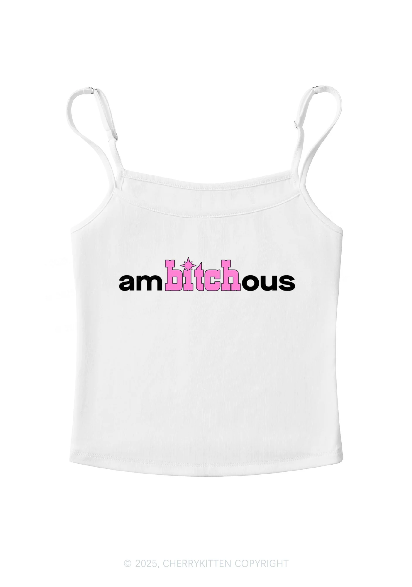 Ambxxchous Y2K Spaghetti Strap Cami Cherrykitten - Image 3
