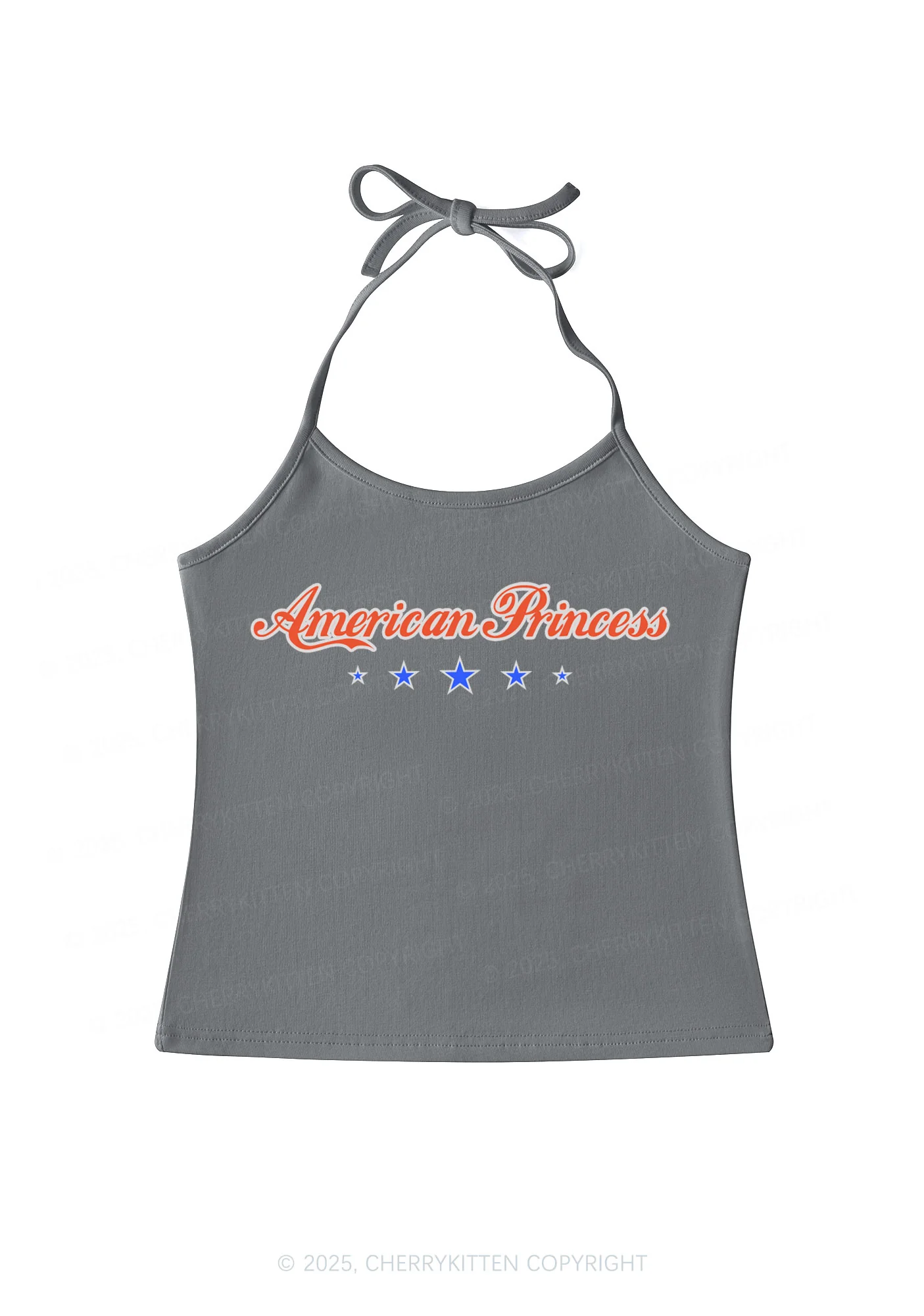 American Princess Y2K Halter Neck Cami Cherrykitten - Image 2