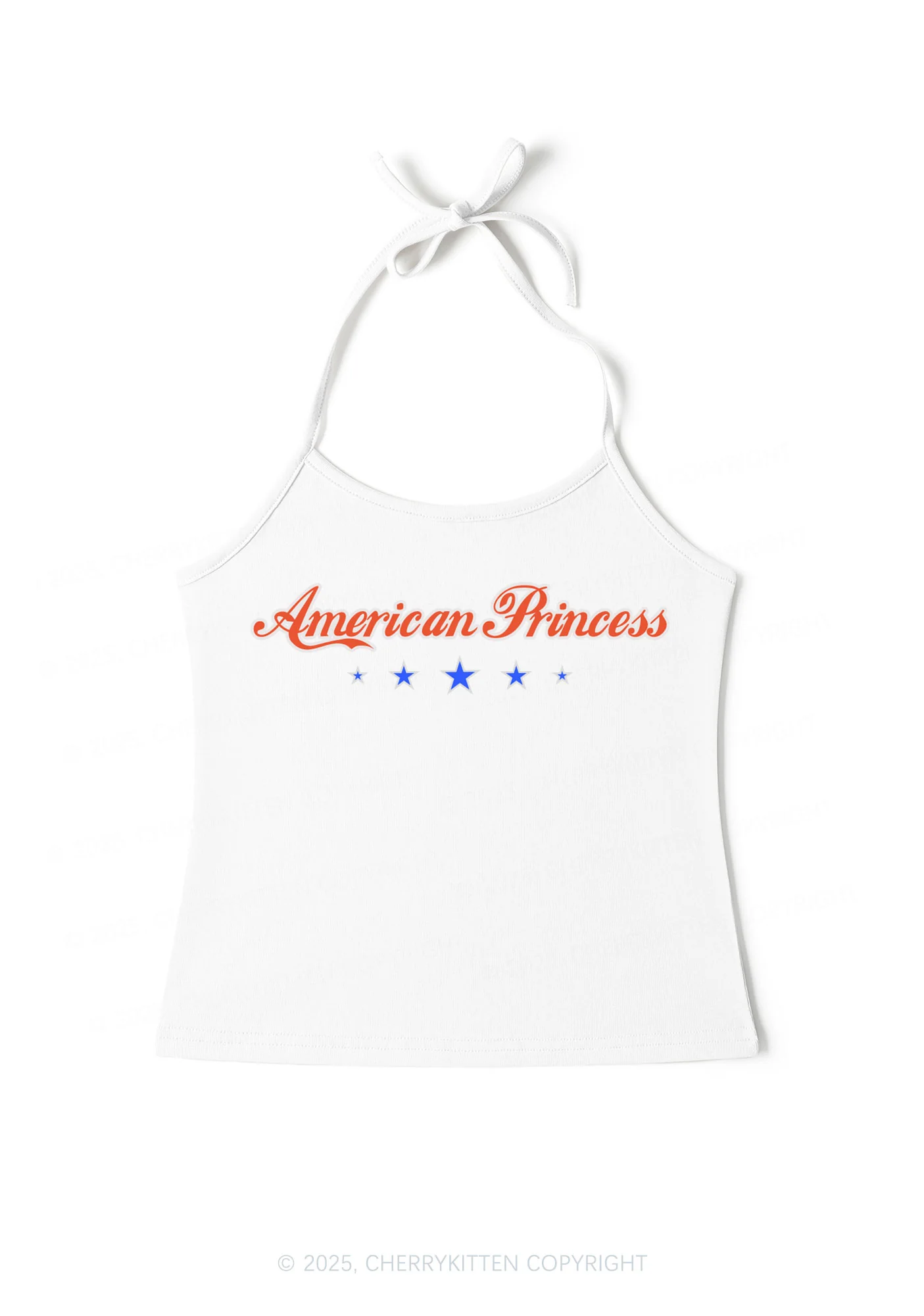 American Princess Y2K Halter Neck Cami Cherrykitten - Image 3