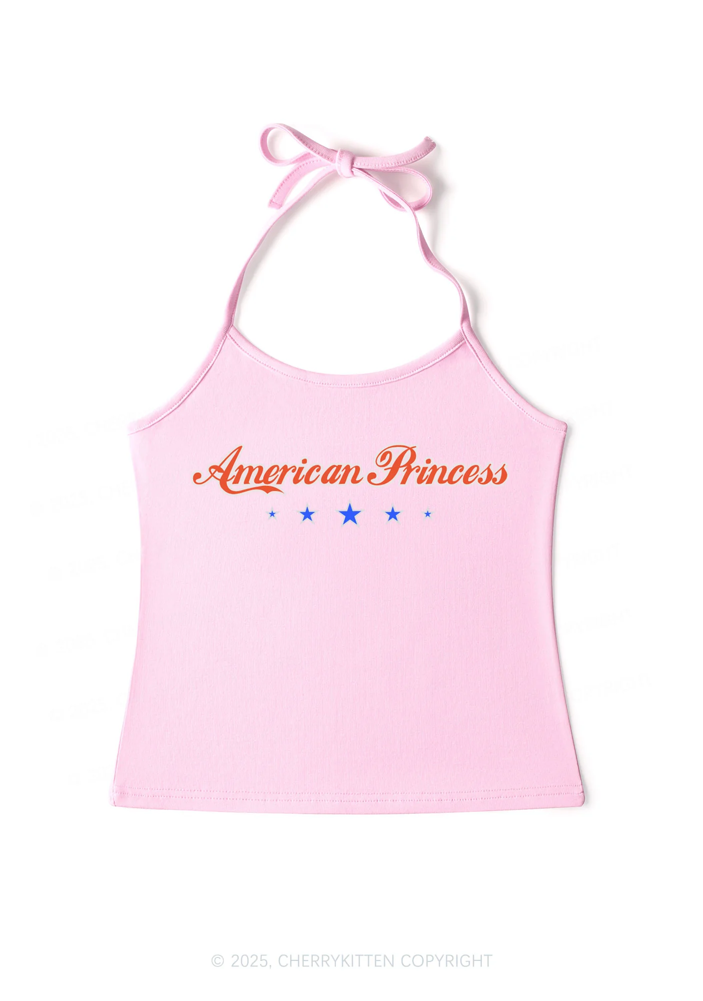 American Princess Y2K Halter Neck Cami Cherrykitten - Image 4