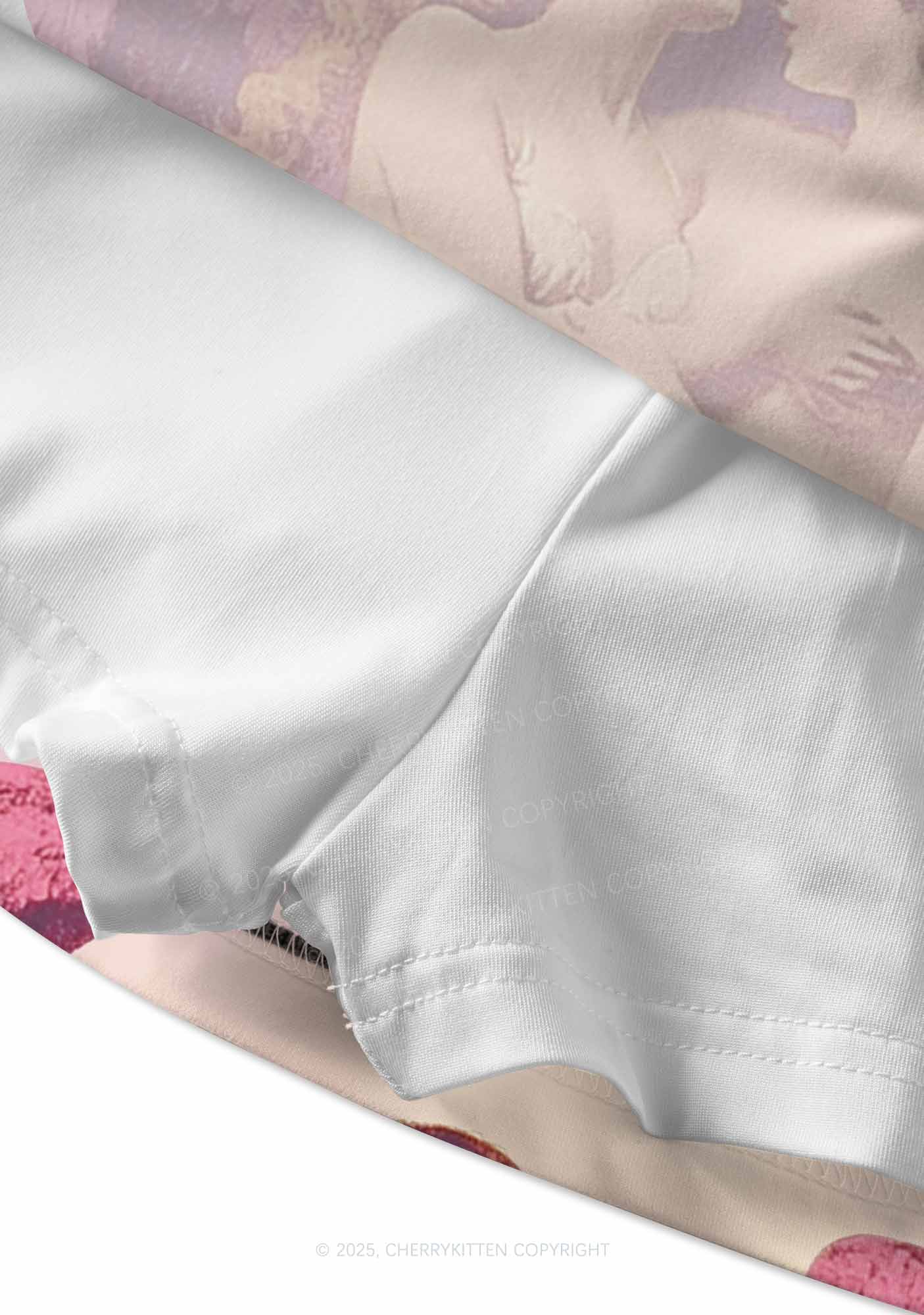 Angel Lesbians Pride Y2K Print Mini Skirt Cherrykitten - Image 3