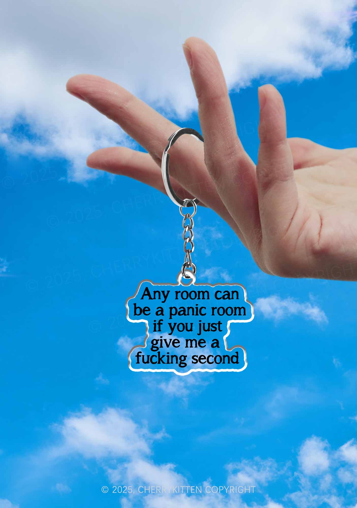 Any Room Can Be Panic 1Pc Y2K Keychain Cherrykitten - Image 2