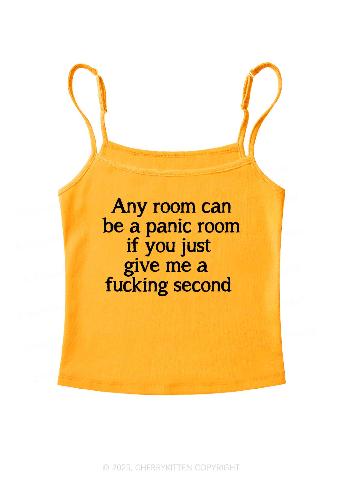 Any Room Can Be Panic Y2K Spaghetti Strap Cami Cherrykitten - Image 6
