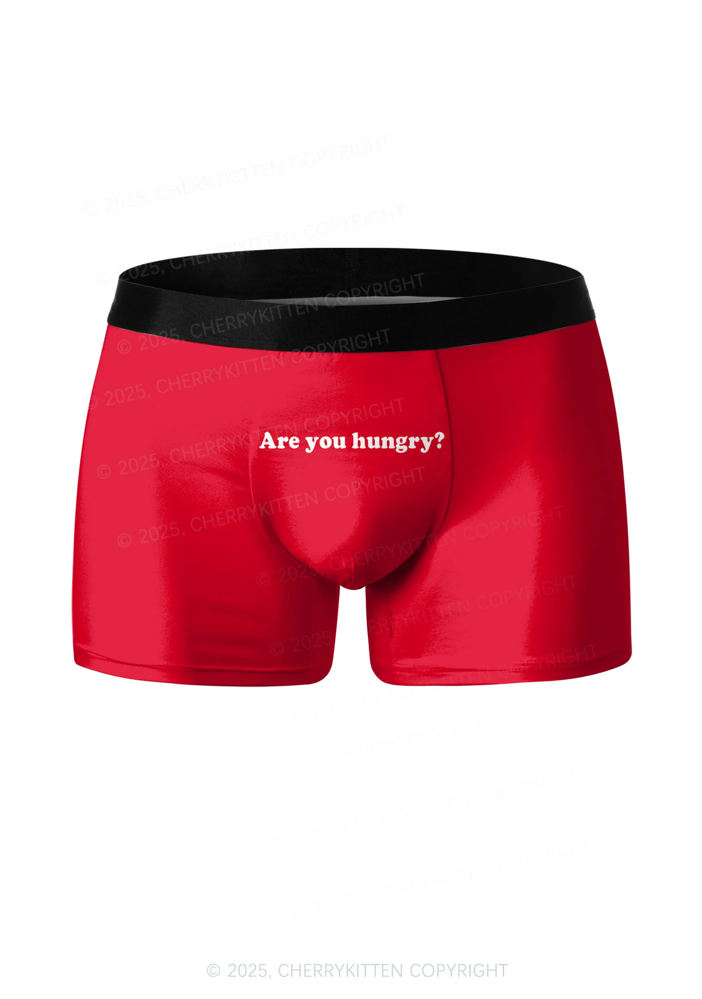 Are You Hungry Valentine's Day Y2K Print Couples Boxer Thong Set Cherrykitten - Image 4