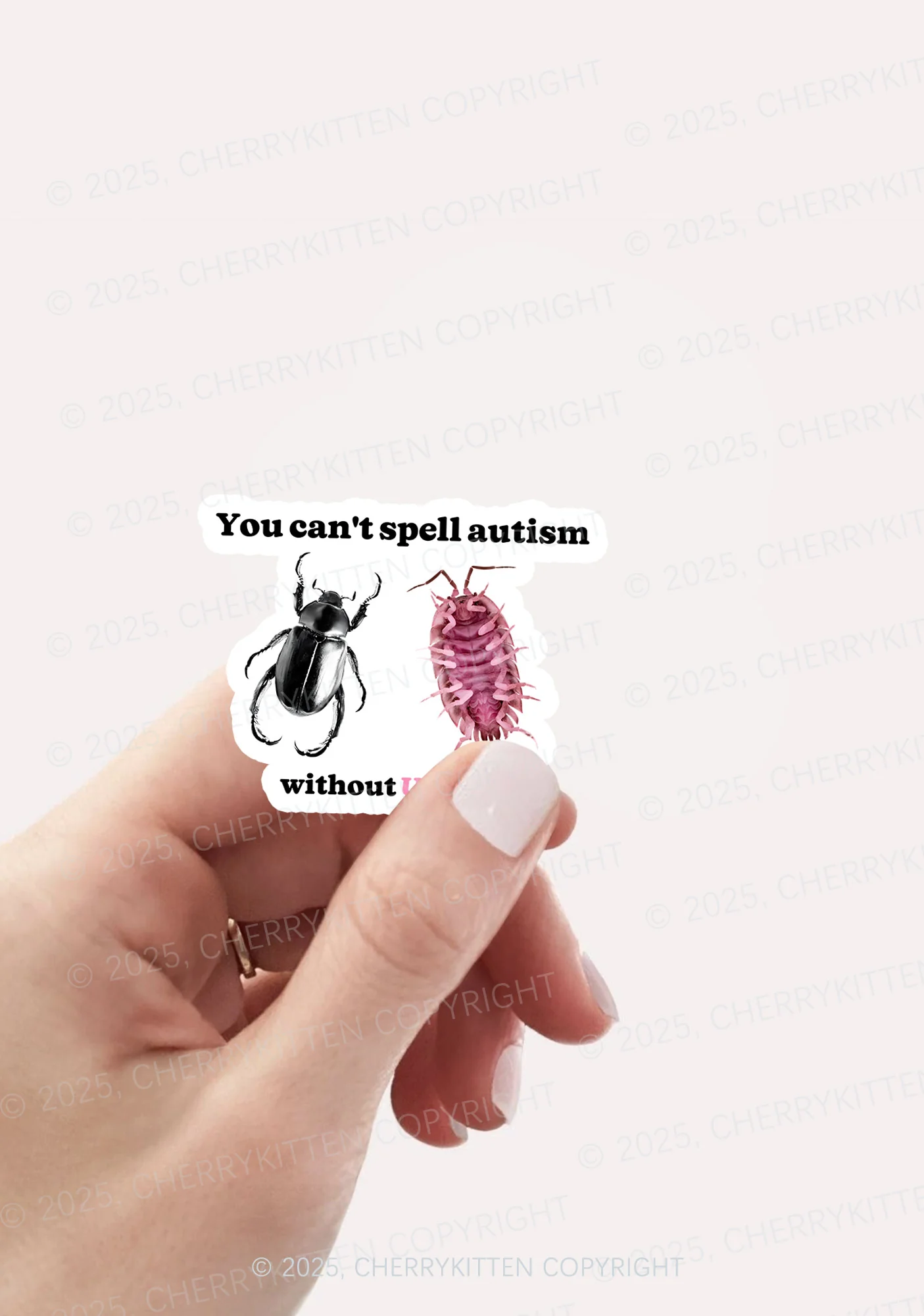 Autism Insect 1Pc Y2K Sticker Cherrykitten - Image 2