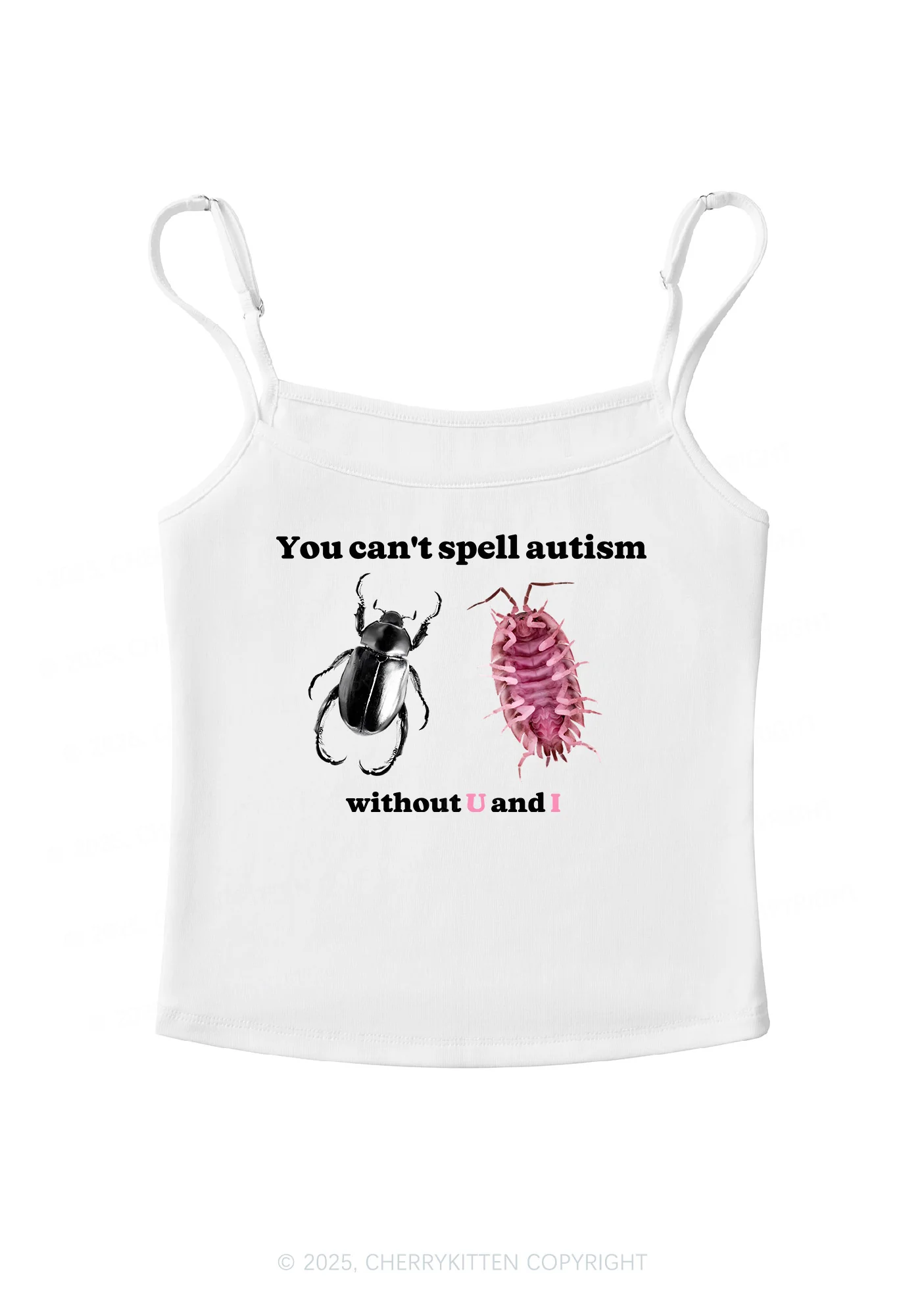 Autism Insect Y2K Spaghetti Strap Cami Cherrykitten - Image 3