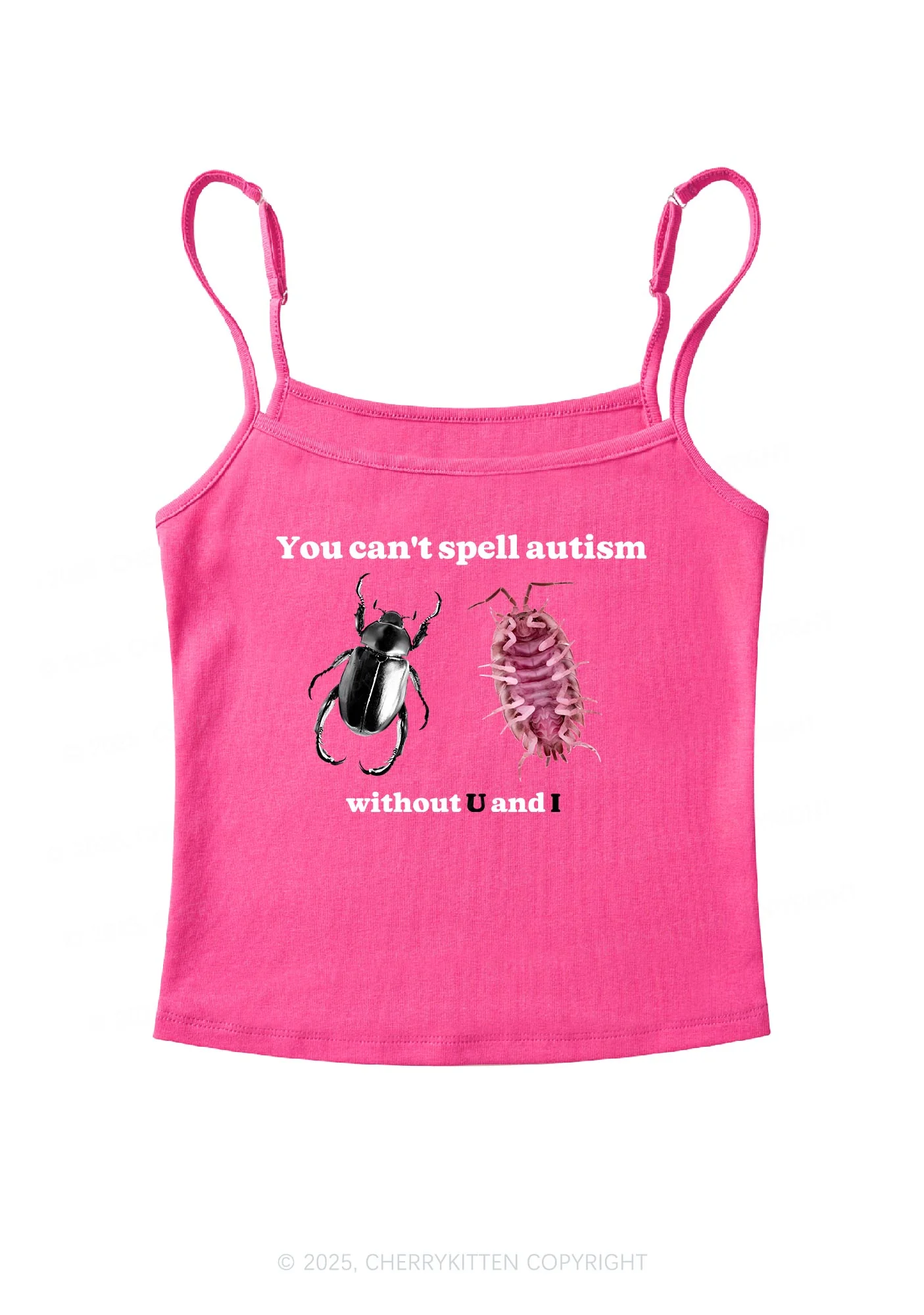 Autism Insect Y2K Spaghetti Strap Cami Cherrykitten - Image 5