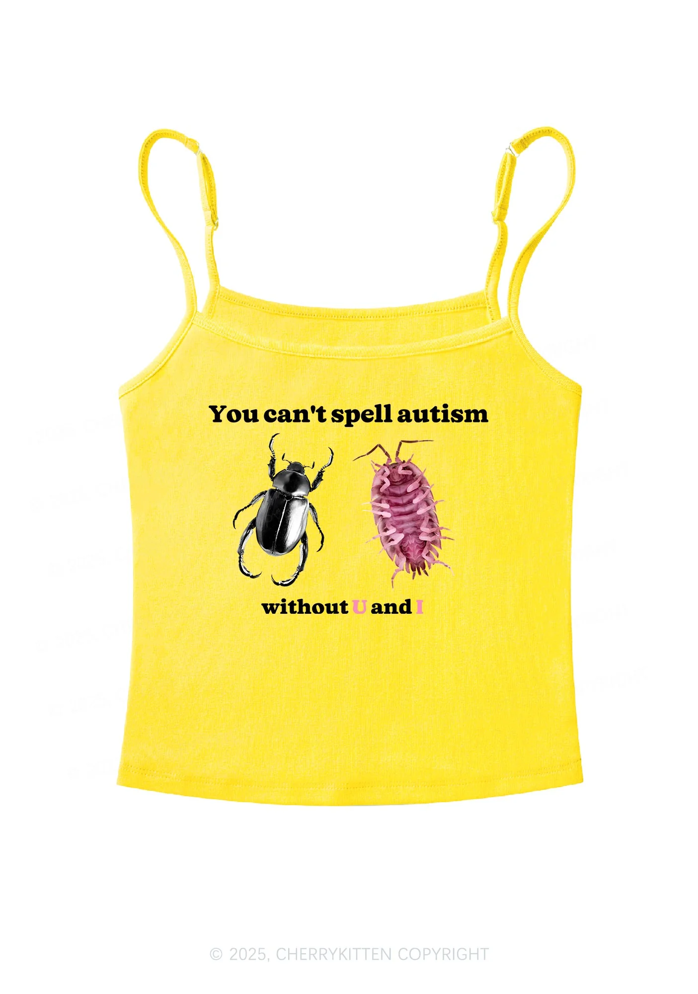 Autism Insect Y2K Spaghetti Strap Cami Cherrykitten - Image 6