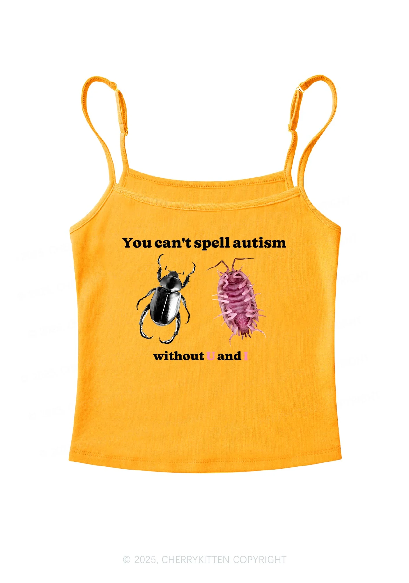 Autism Insect Y2K Spaghetti Strap Cami Cherrykitten - Image 7