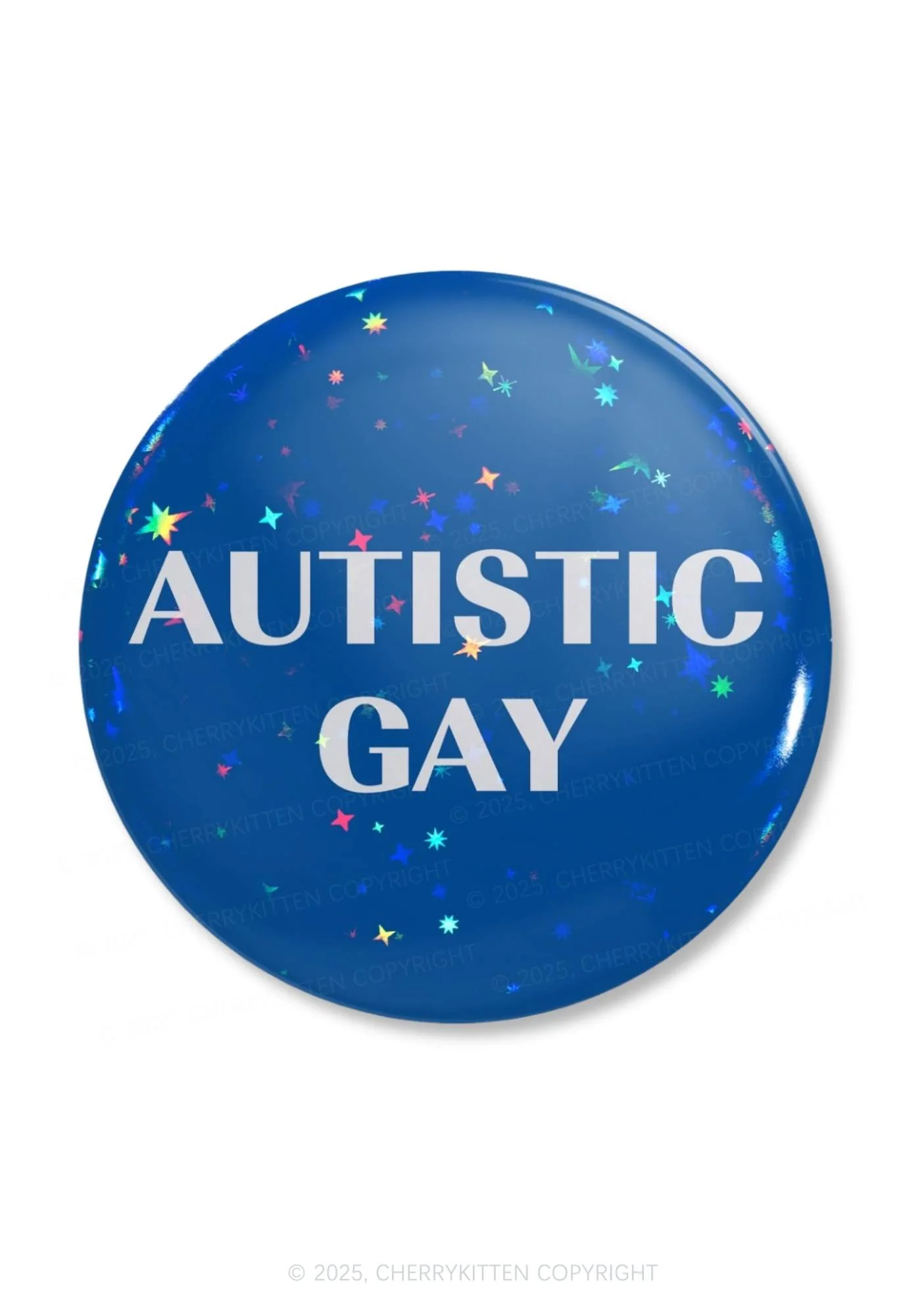 Autistic Gay Pride 1Pc Y2K Pin Badge Cherrykitten - Image 4