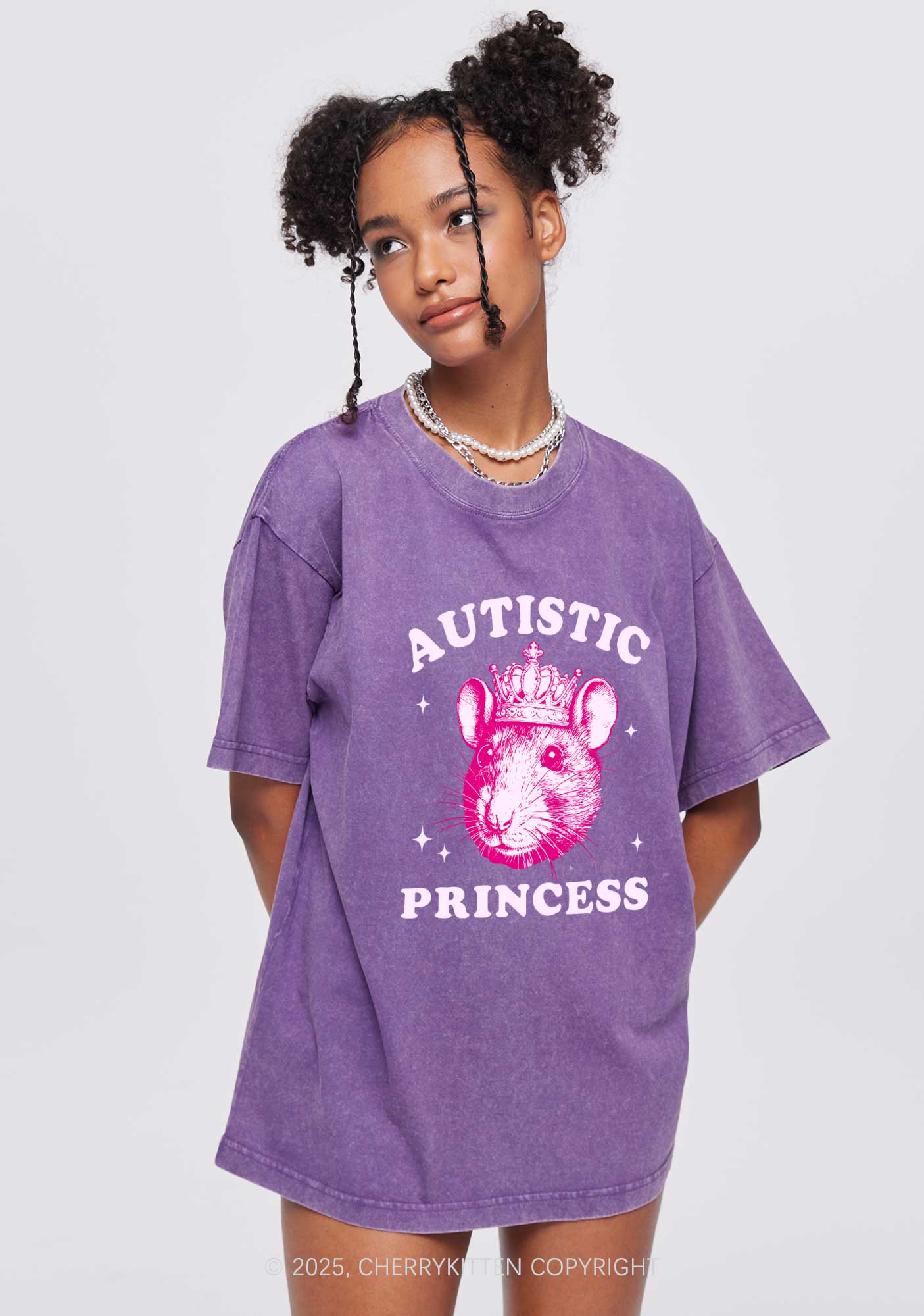 Autistic Princess Rats Y2K Valentine's Day Couple Shirt Cherrykitten - Image 3