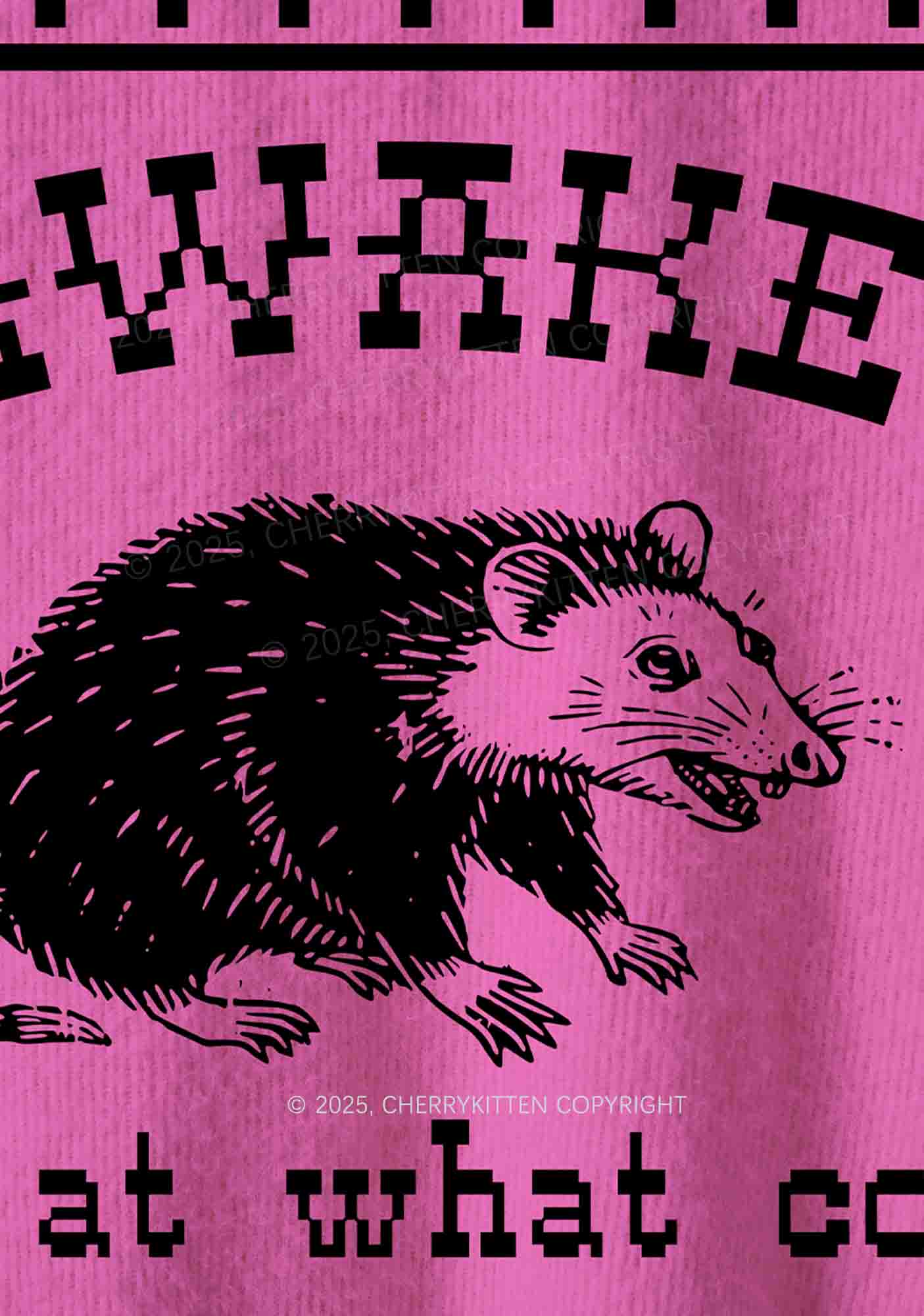 Awake But At What Cost Y2K Christmas Knit Sweatshirt Cherrykitten - Image 4