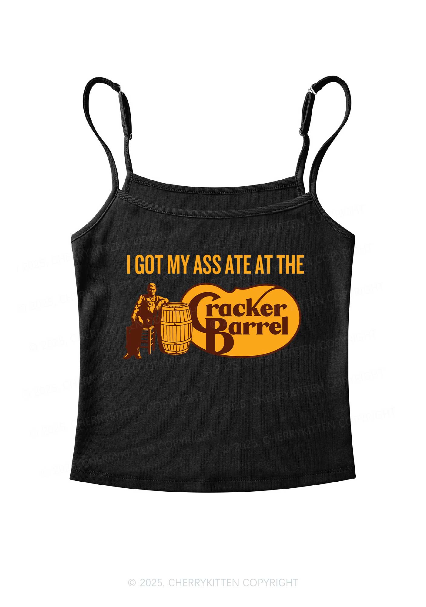 Got My Axx Ate Y2K Spaghetti Strap Cami Cherrykitten - Image 3