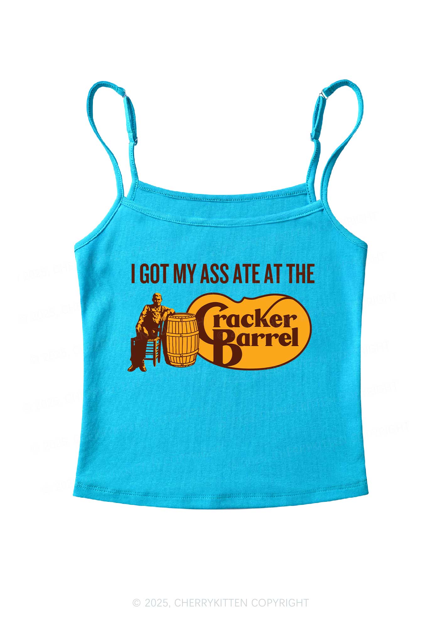 Got My Axx Ate Y2K Spaghetti Strap Cami Cherrykitten - Image 7