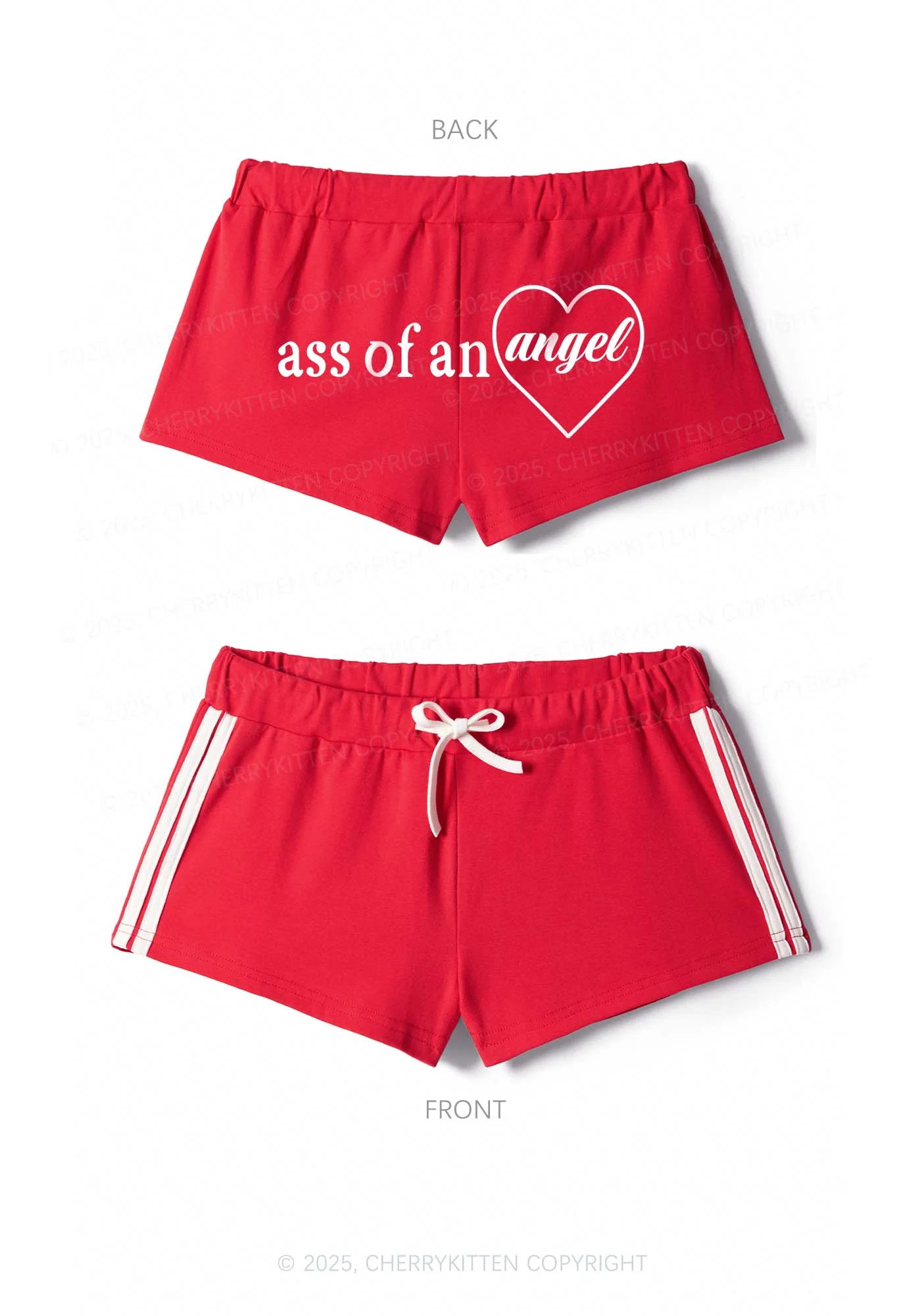 Axx Of An Angel Y2K Drawstring Mini Shorts Cherrykitten - Image 4