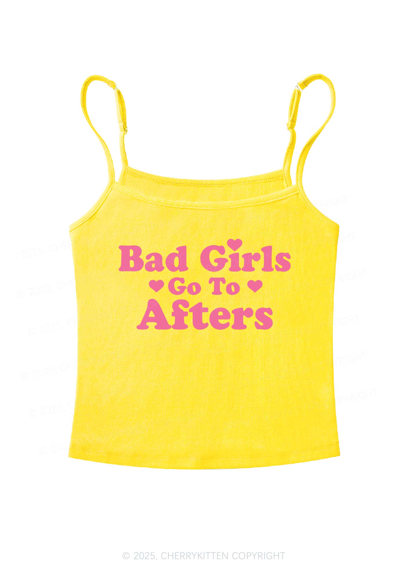 Bad Girls Go Afters Y2K Spaghetti Strap Cami Cherrykitten - Image 6