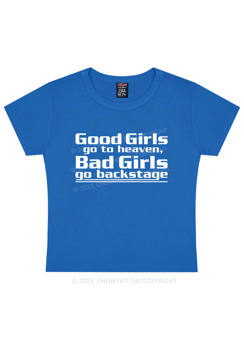 Bad Girls Go Backstage Y2K Baby Tee Cherrykitten - Image 5