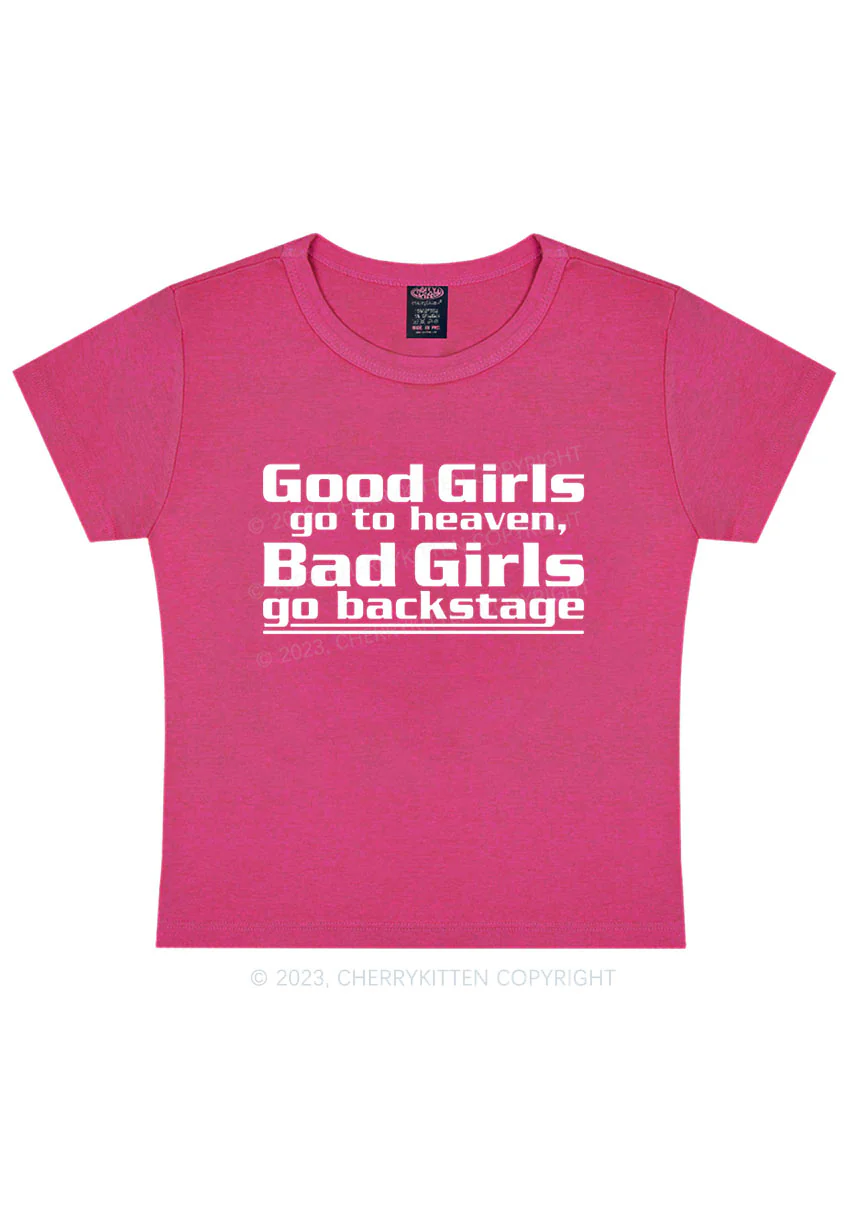 Bad Girls Go Backstage Y2K Baby Tee Cherrykitten - Image 6