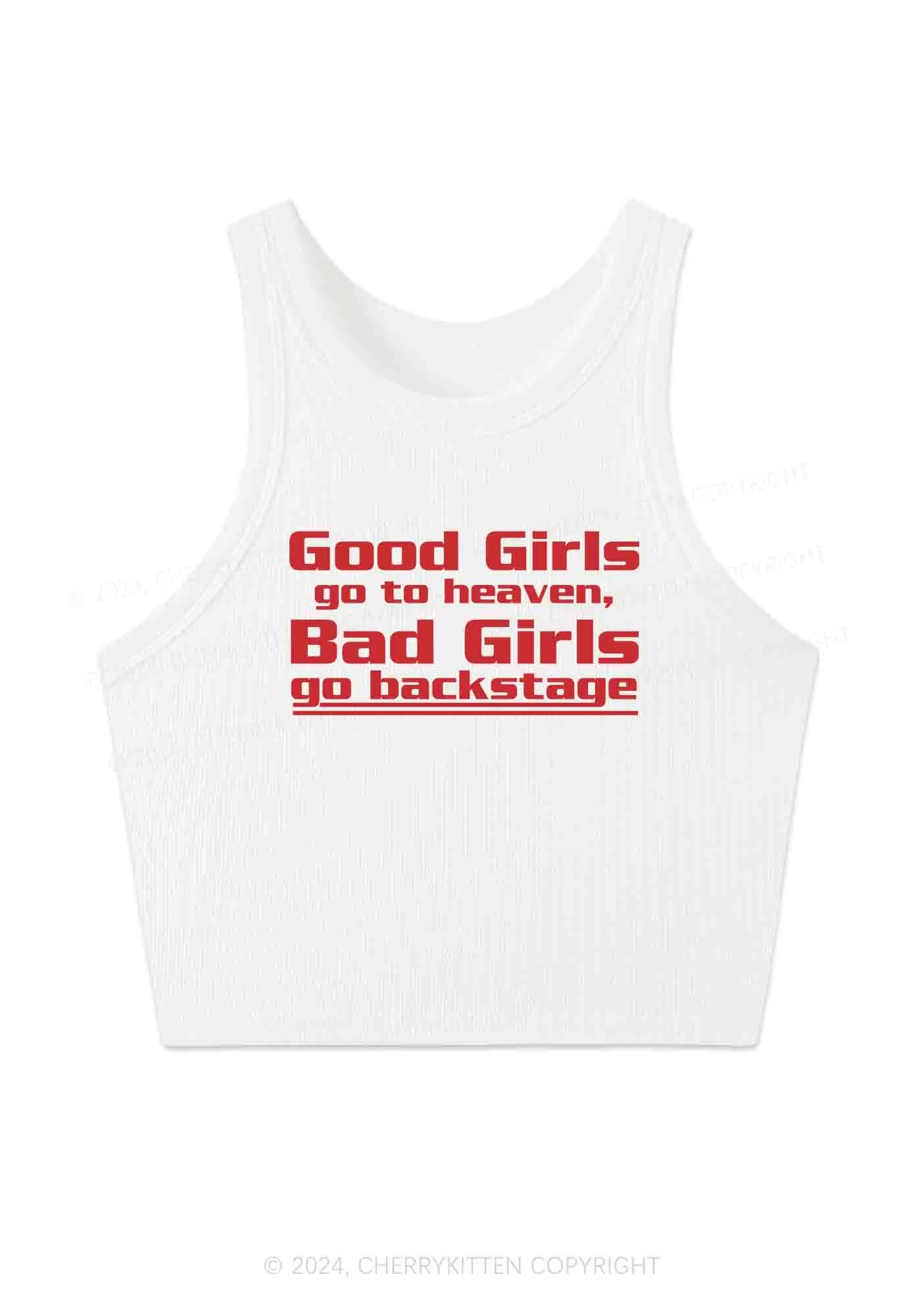 Bad Girls Go Backstage Y2K Crop Tank Top Cherrykitten - Image 3