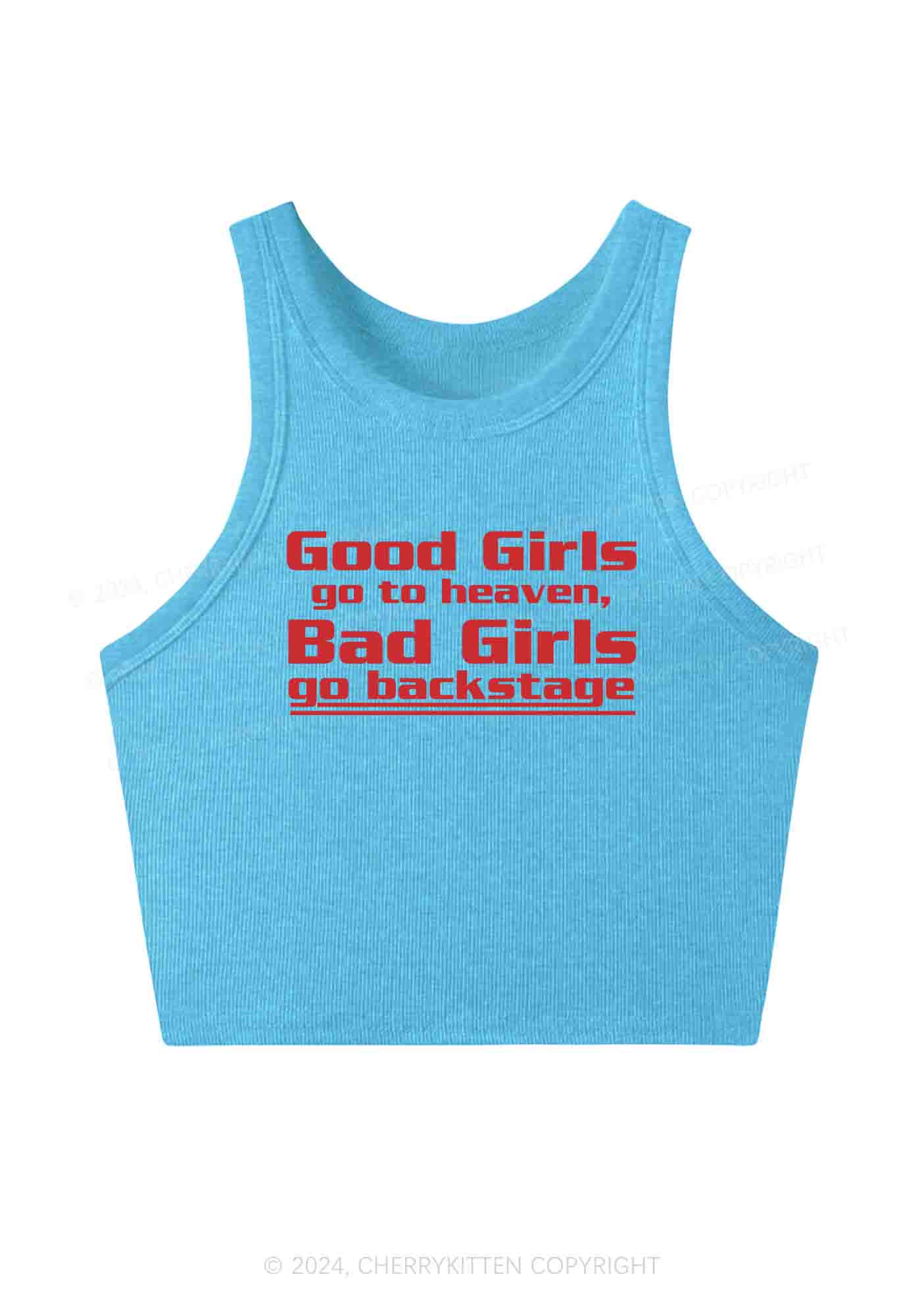 Bad Girls Go Backstage Y2K Crop Tank Top Cherrykitten - Image 5
