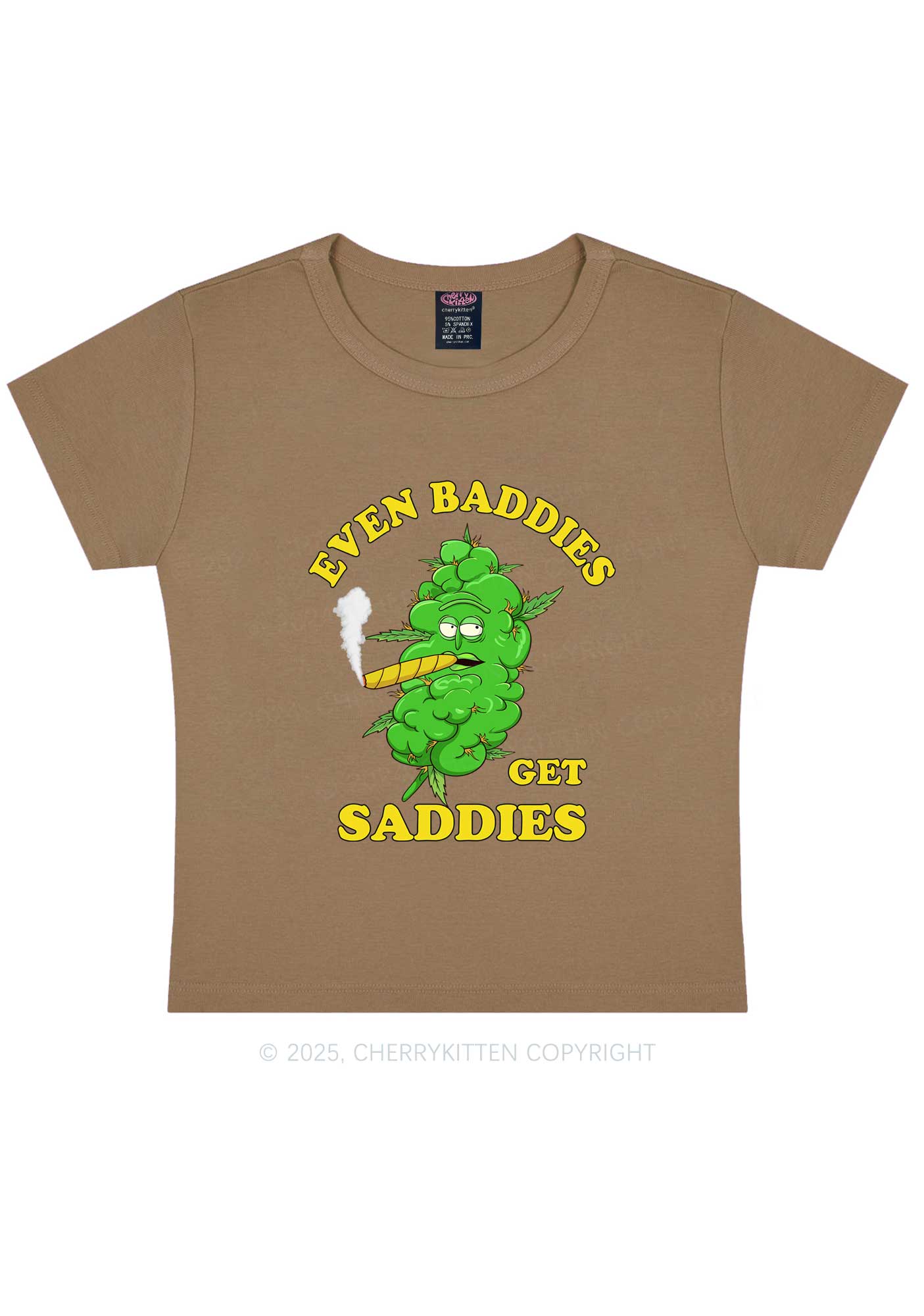 Baddie Smoker Y2K Baby Tee Cherrykitten - Image 10