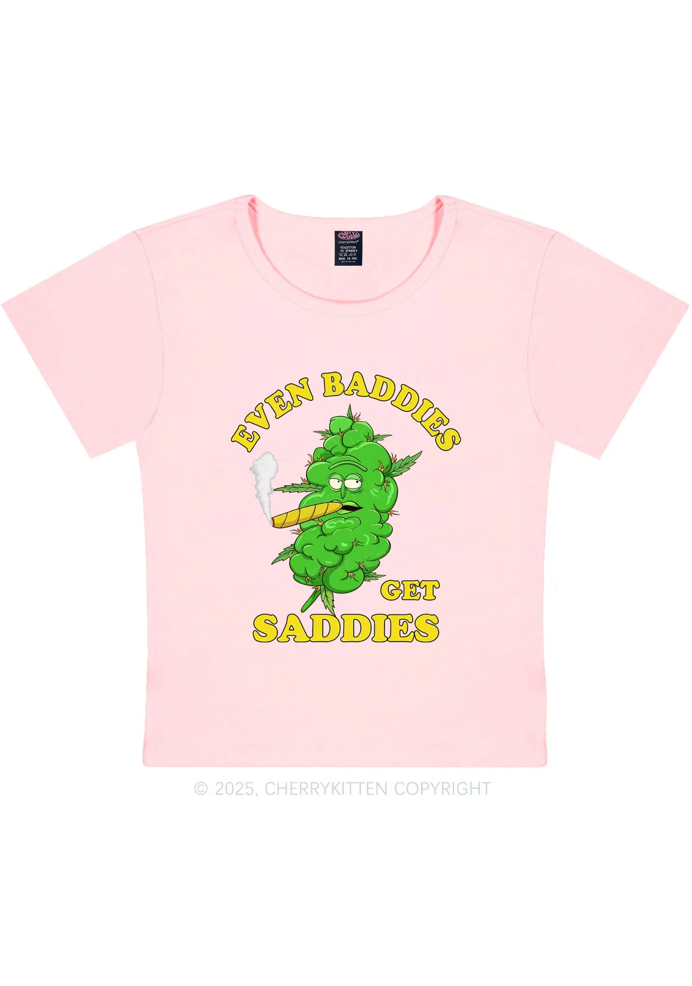 Baddie Smoker Y2K Baby Tee Cherrykitten - Image 11