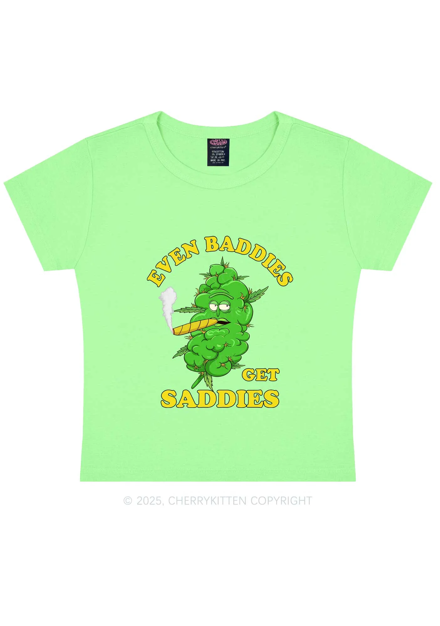 Baddie Smoker Y2K Baby Tee Cherrykitten - Image 12