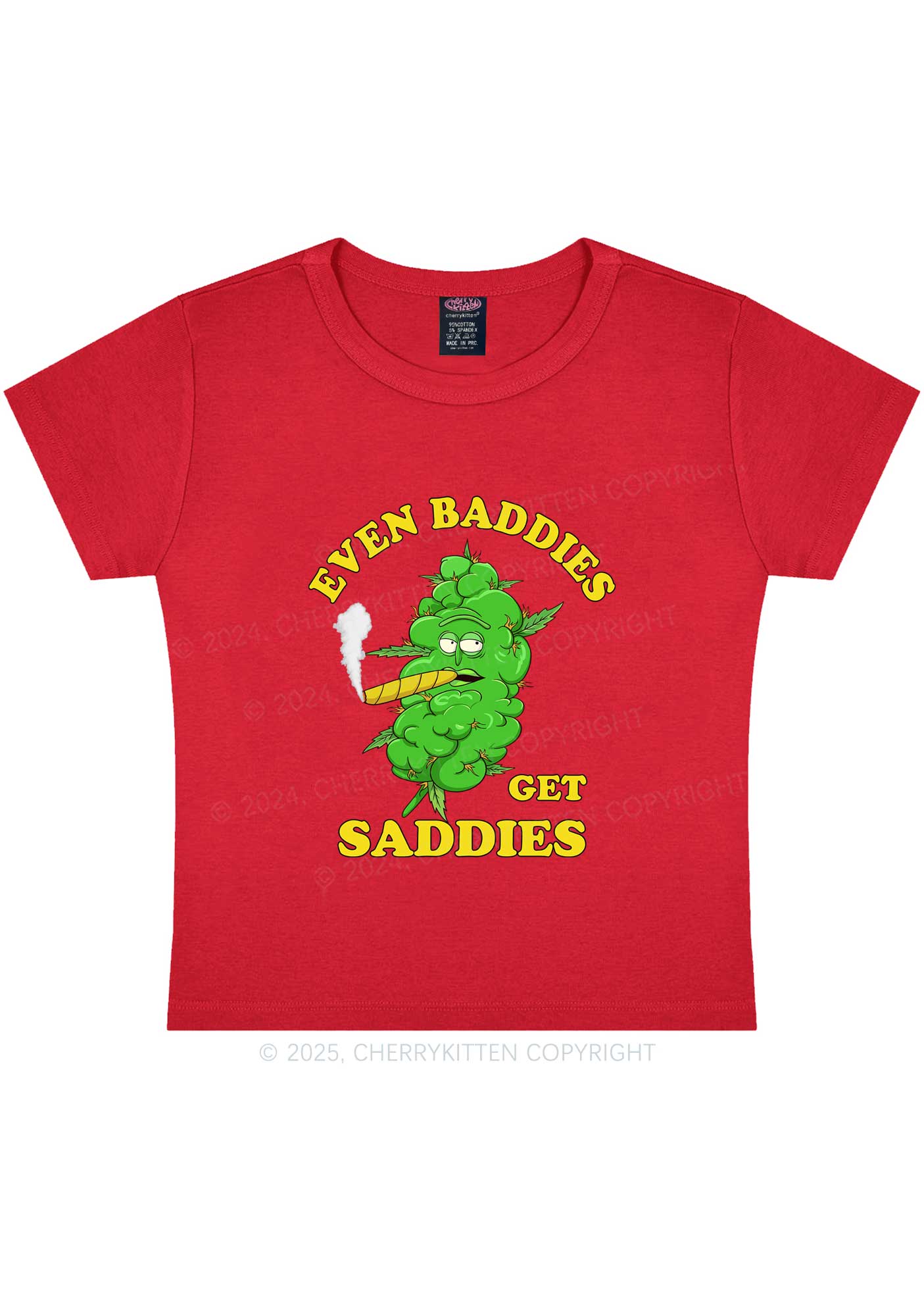 Baddie Smoker Y2K Baby Tee Cherrykitten - Image 4