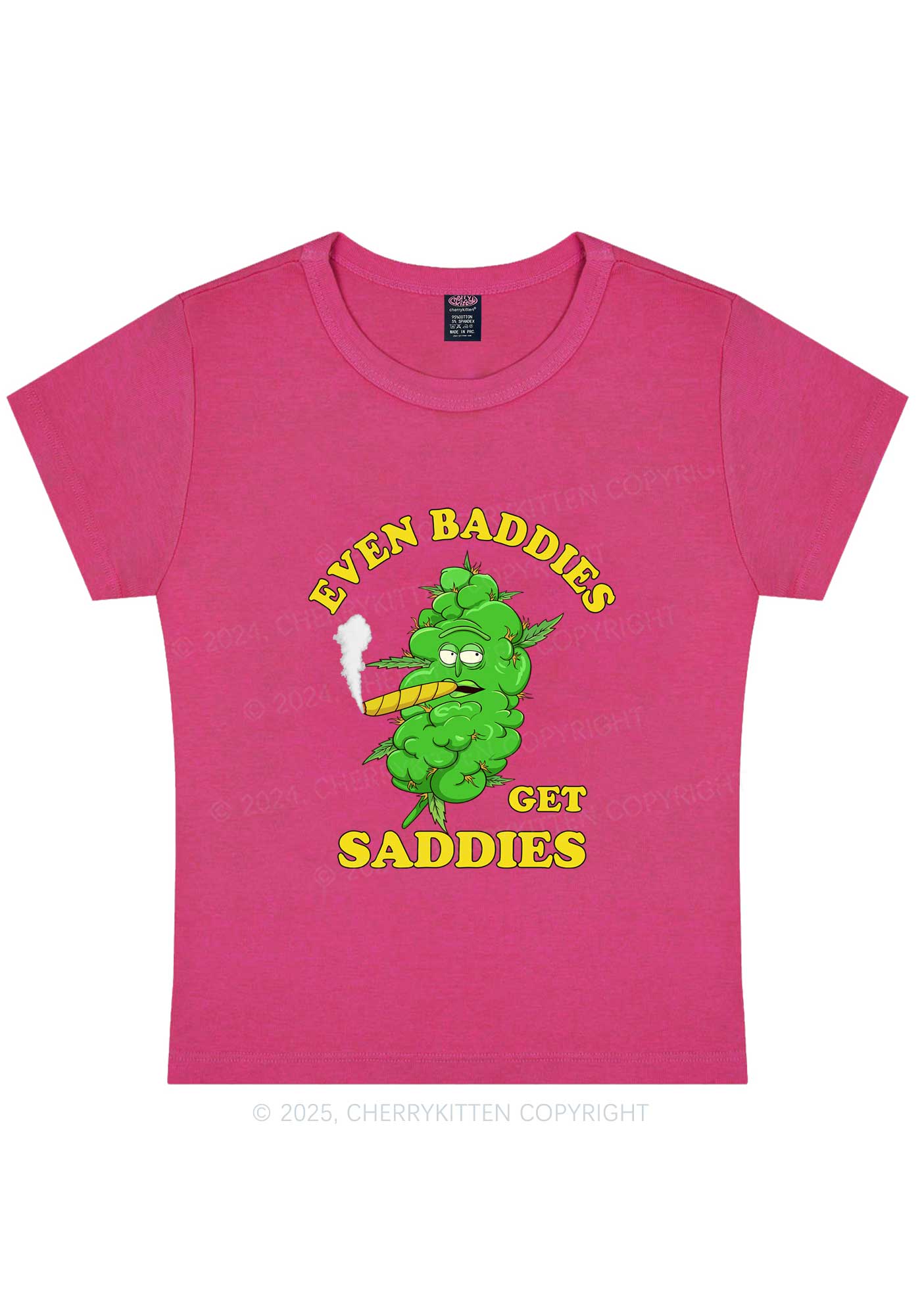 Baddie Smoker Y2K Baby Tee Cherrykitten - Image 6