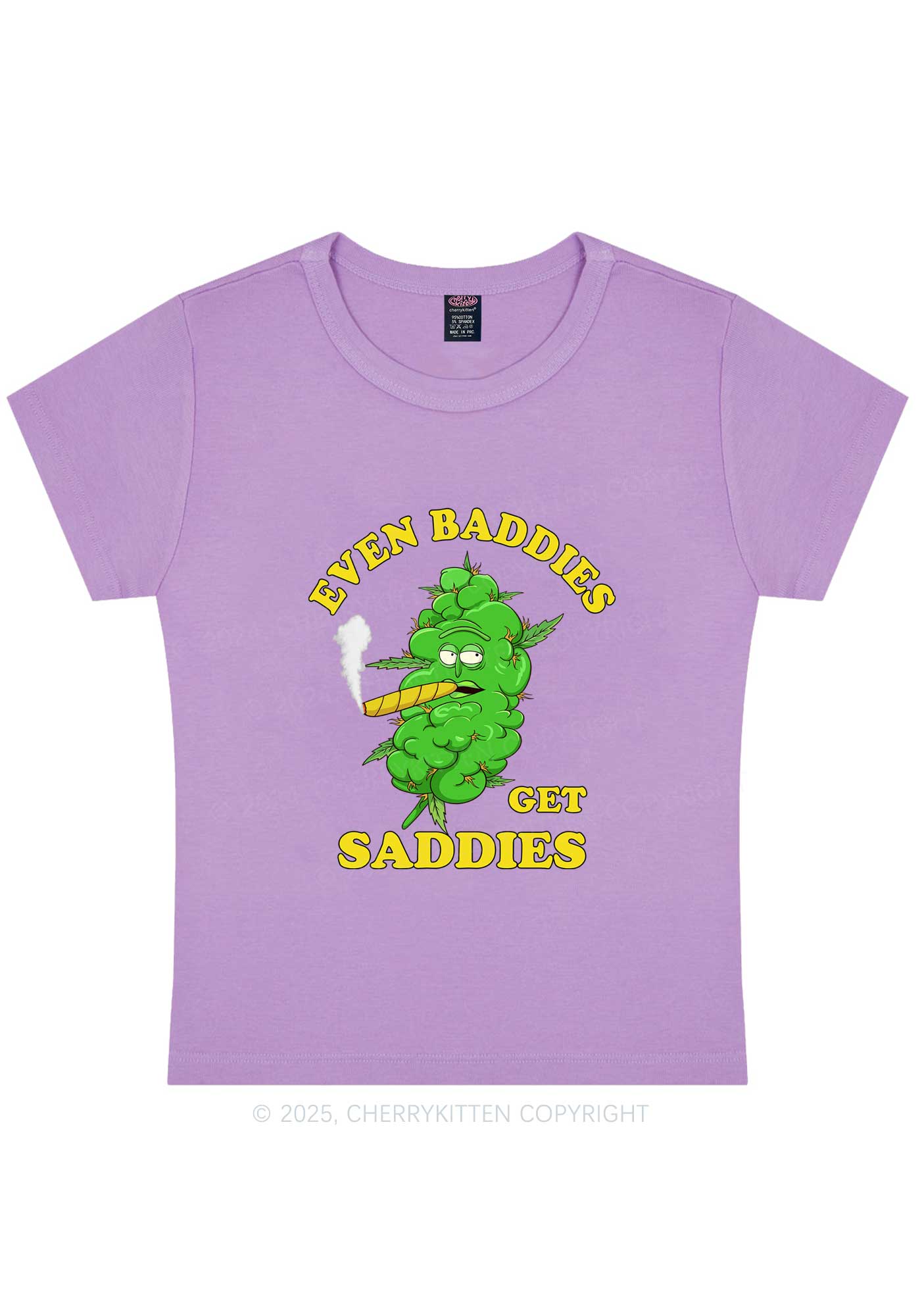 Baddie Smoker Y2K Baby Tee Cherrykitten - Image 7