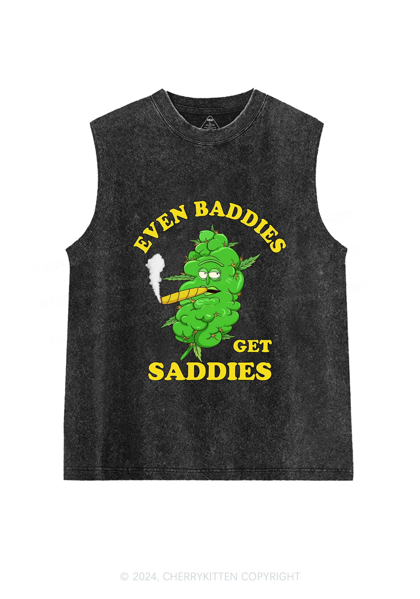 Baddie Smoker Y2K Washed Tank Cherrykitten - Image 3