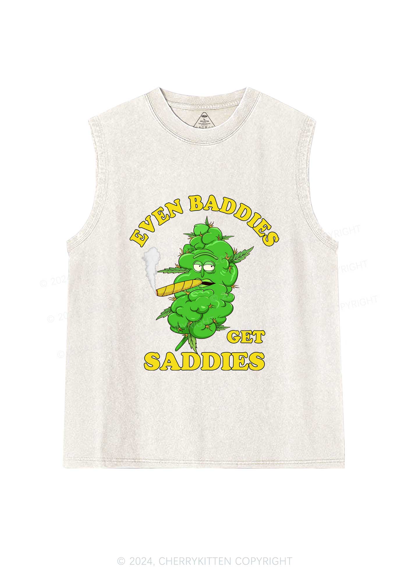 Baddie Smoker Y2K Washed Tank Cherrykitten - Image 4