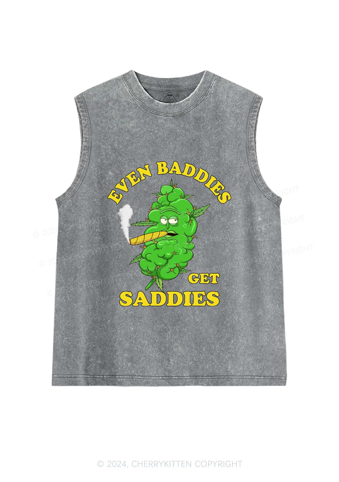 Baddie Smoker Y2K Washed Tank Cherrykitten - Image 5