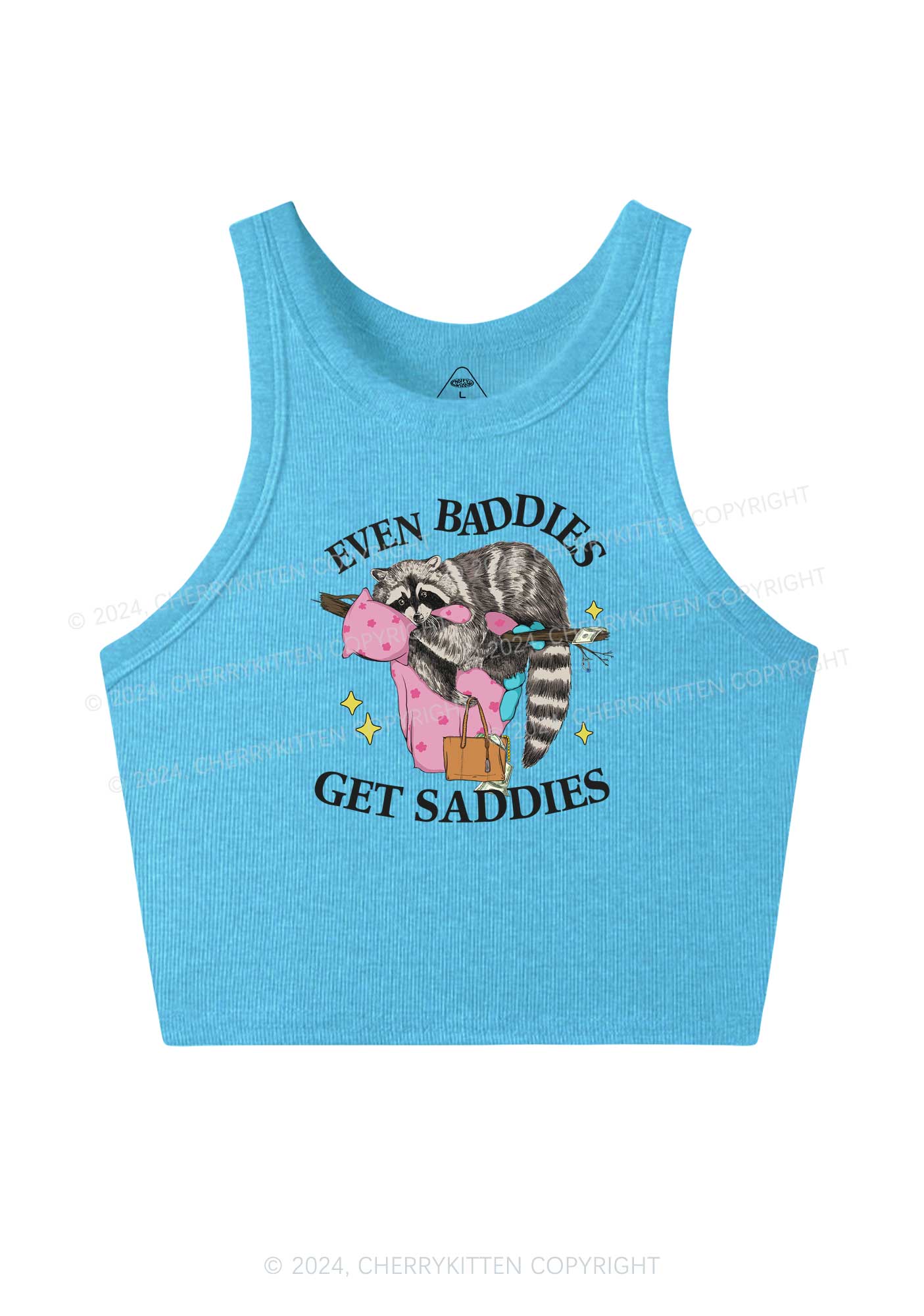 Baddies Get Saddies Y2K Crop Tank Top Cherrykitten - Image 5