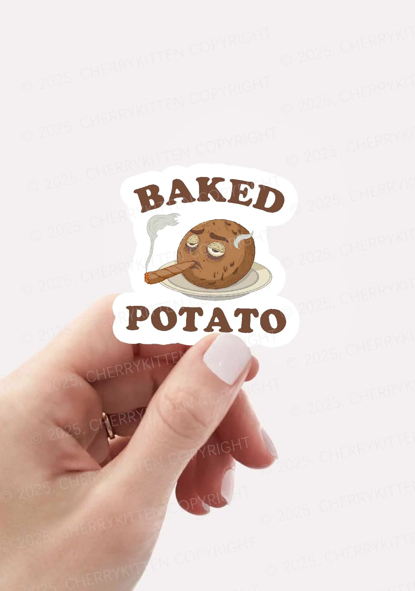 Baked Potato 1Pc Y2K Sticker Cherrykitten - Image 2