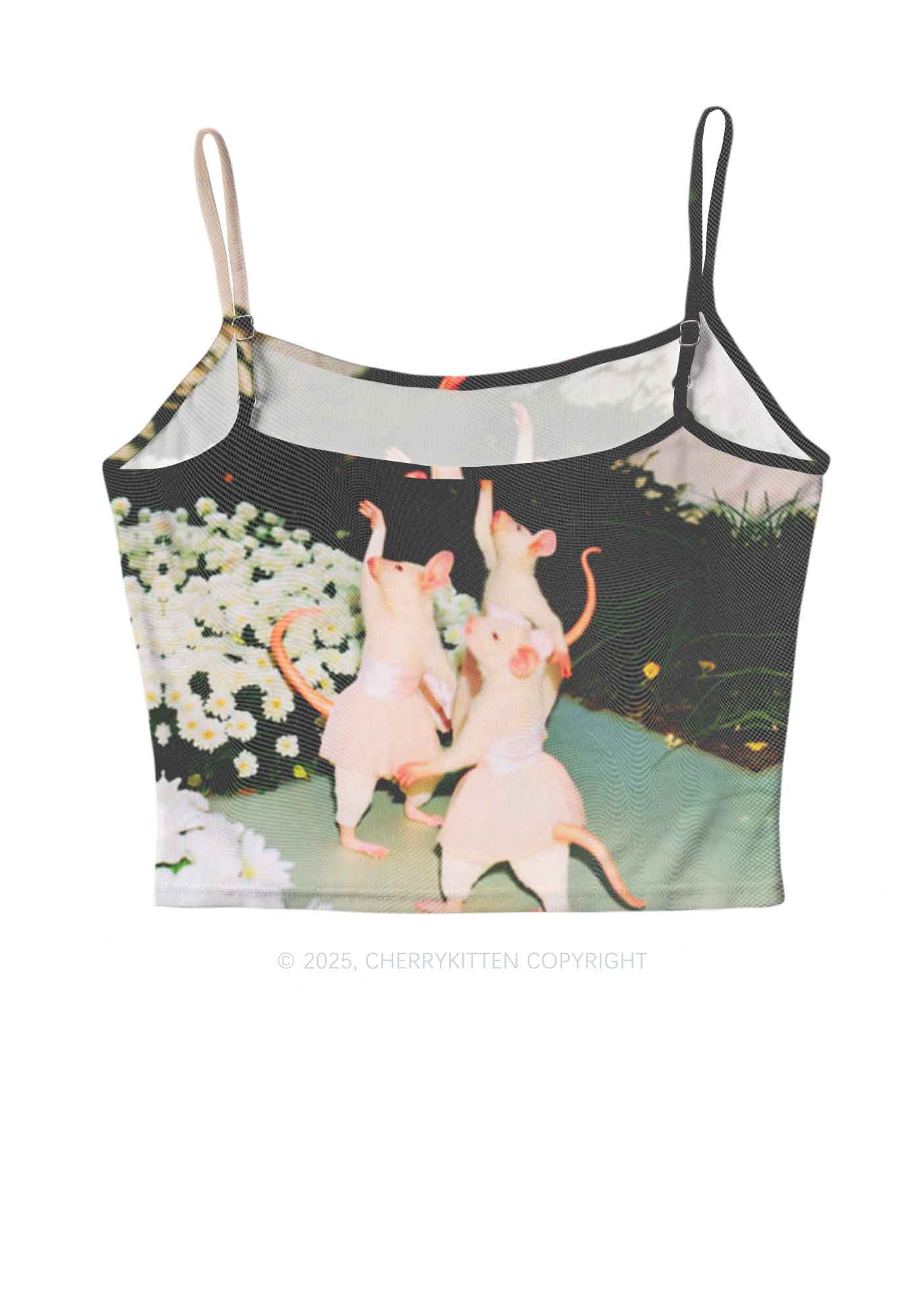 Ballet Rats Y2K Mesh Cami Tank Cherrykitten - Image 3