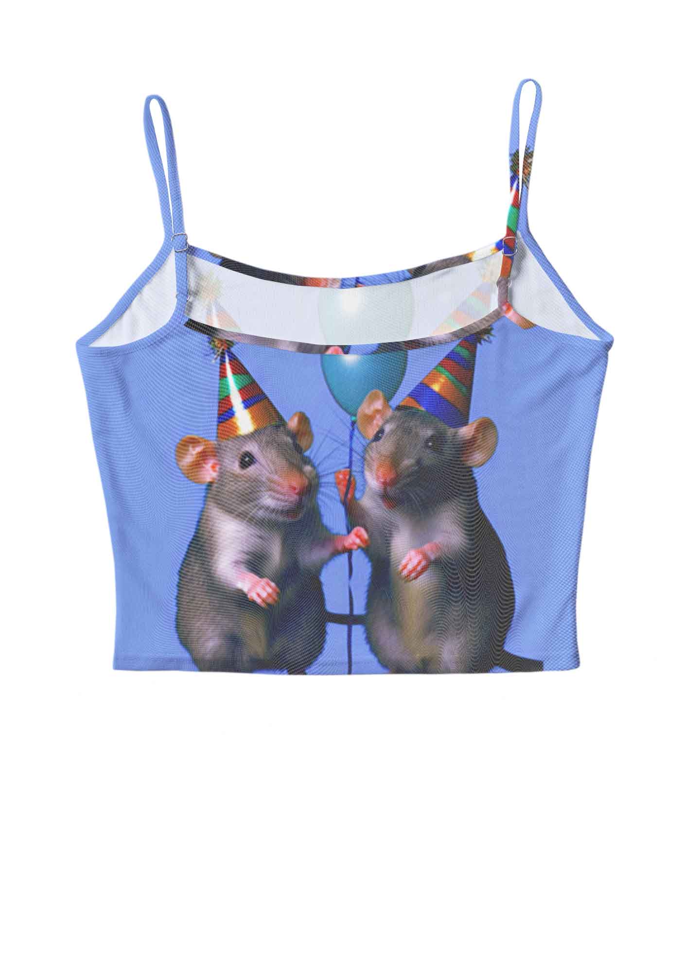Balloon Party Rats Y2K Mesh Cami Tank Cherrykitten - Image 3