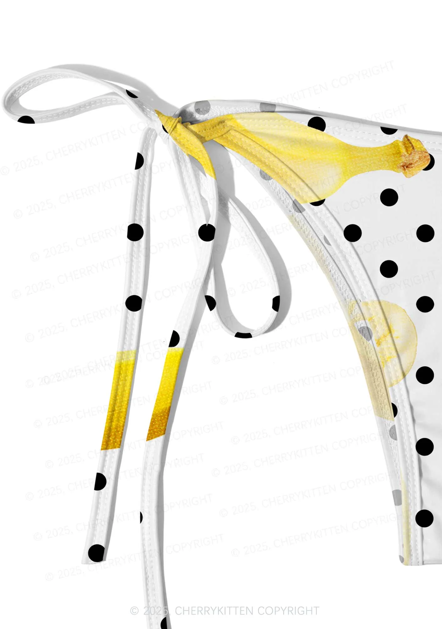 Banana Dots Y2K Print Bikini Set Cherrykitten - Image 4