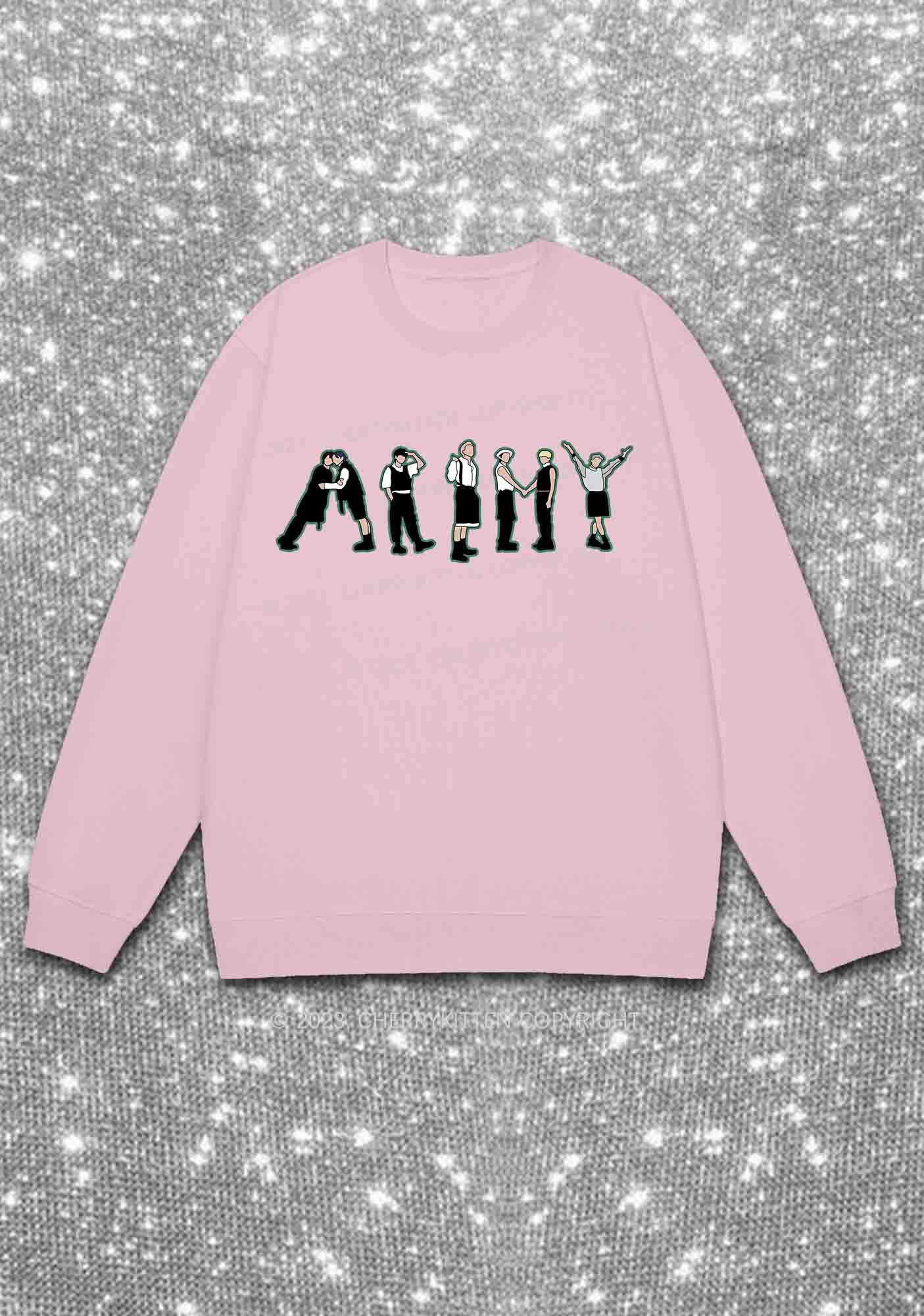 Bangtan Boys Kpop Y2K Sweatshirt Cherrykitten - Image 6