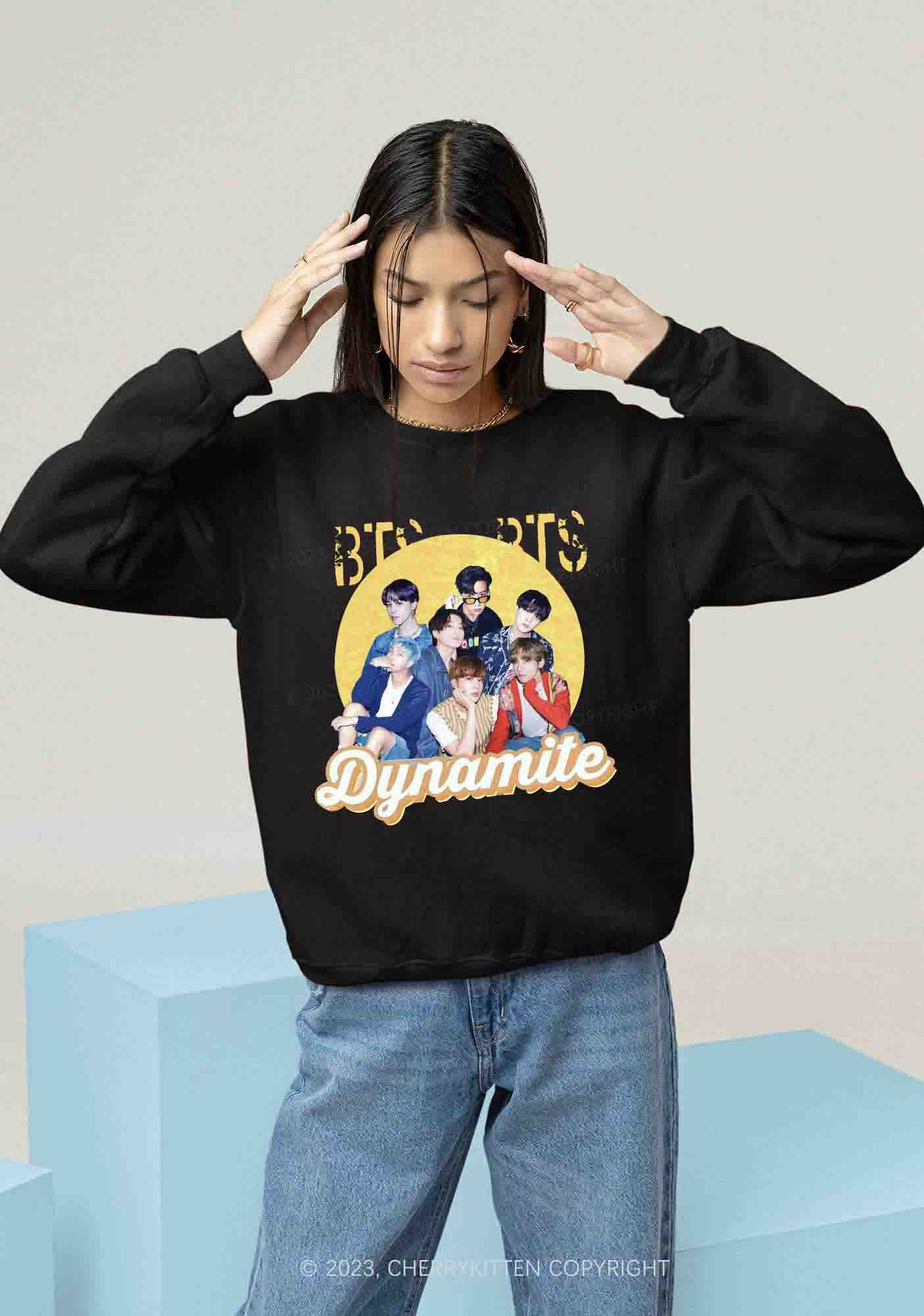 Bangtan Dynamite Kpop Y2K Sweatshirt Cherrykitten - Image 2