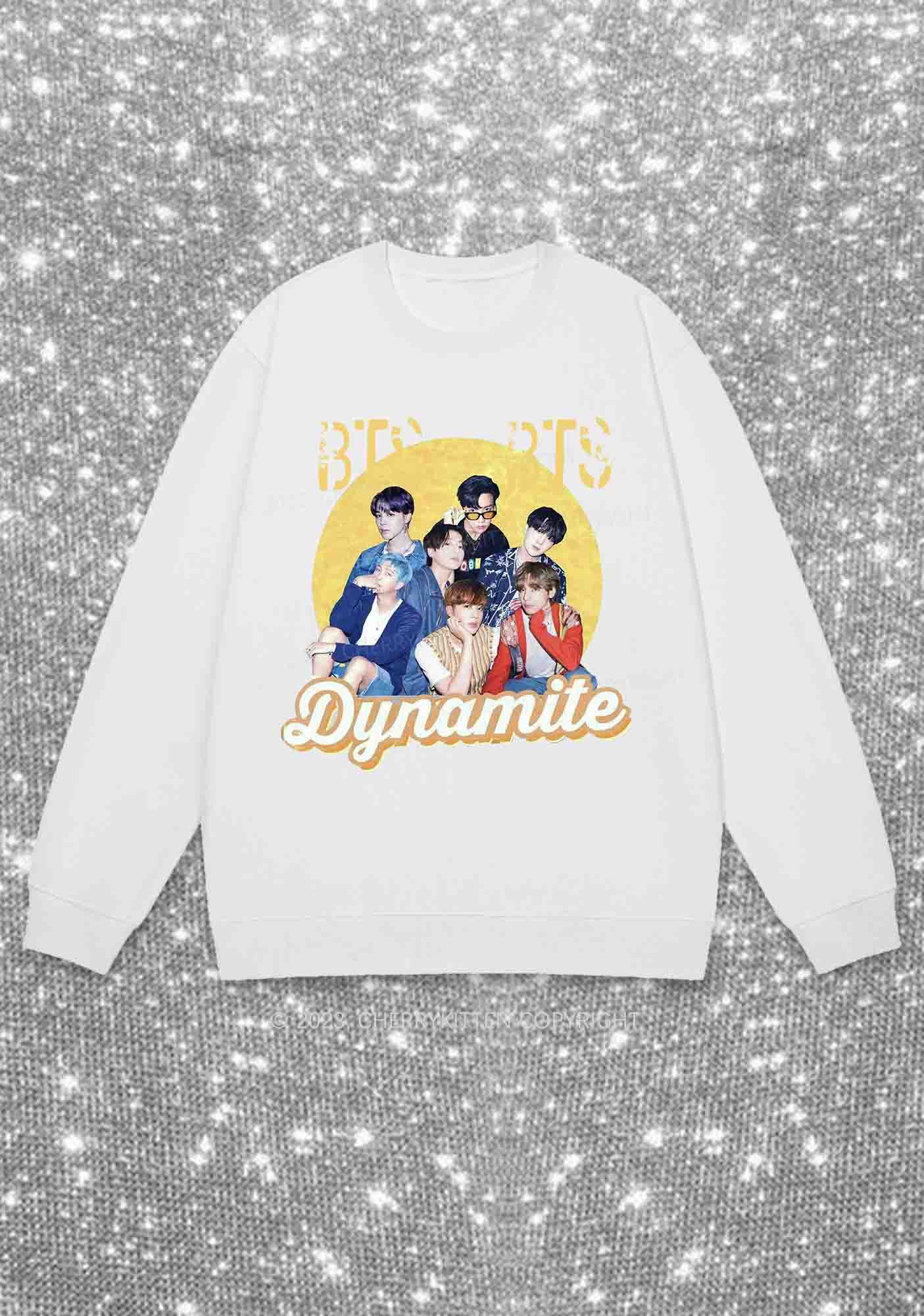Bangtan Dynamite Kpop Y2K Sweatshirt Cherrykitten - Image 3