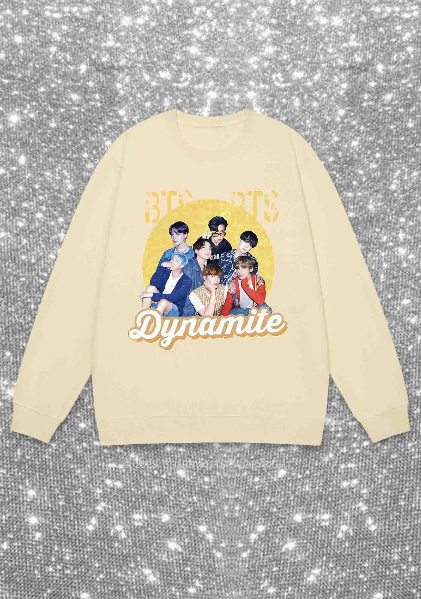 Bangtan Dynamite Kpop Y2K Sweatshirt Cherrykitten - Image 4