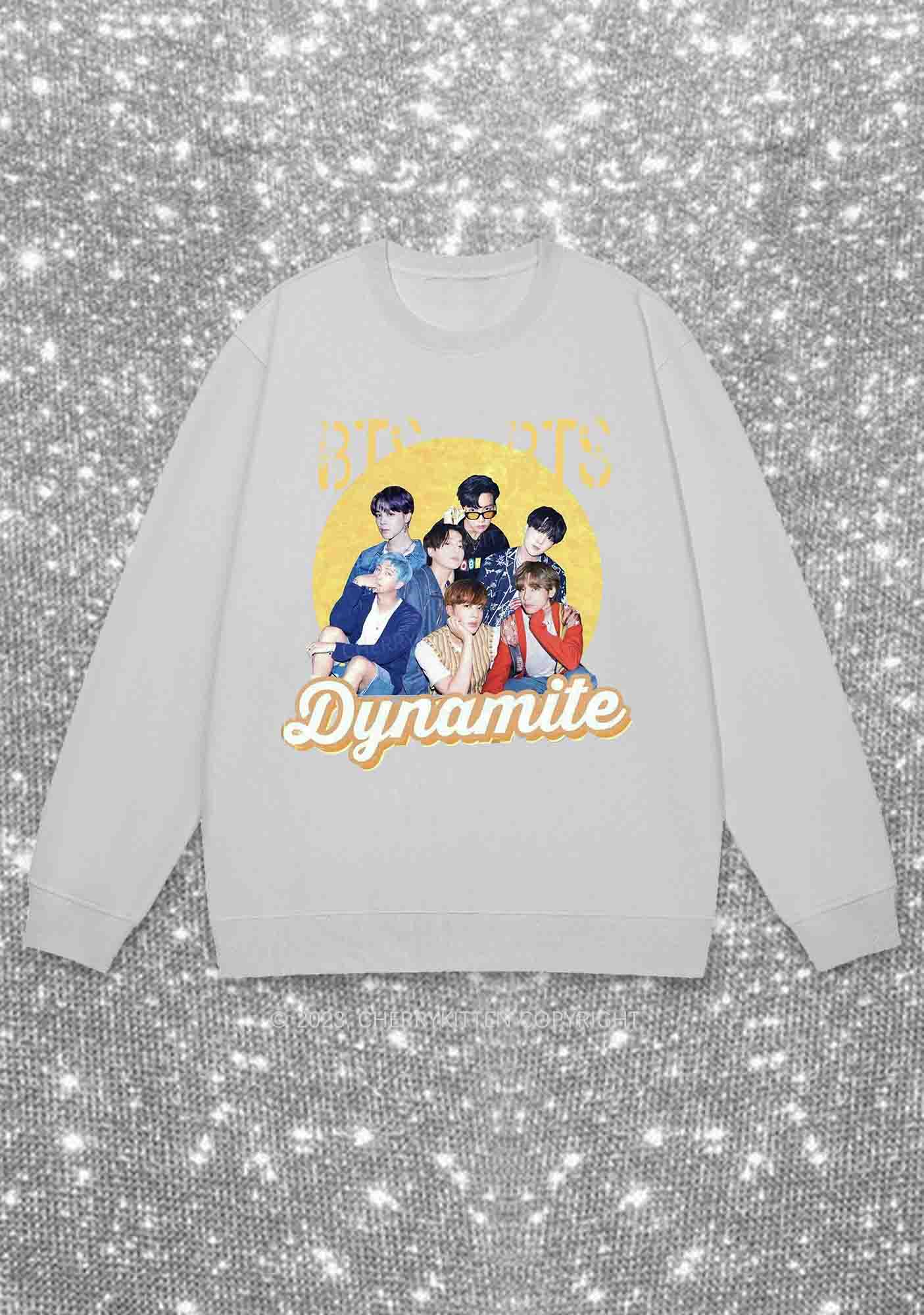 Bangtan Dynamite Kpop Y2K Sweatshirt Cherrykitten - Image 5