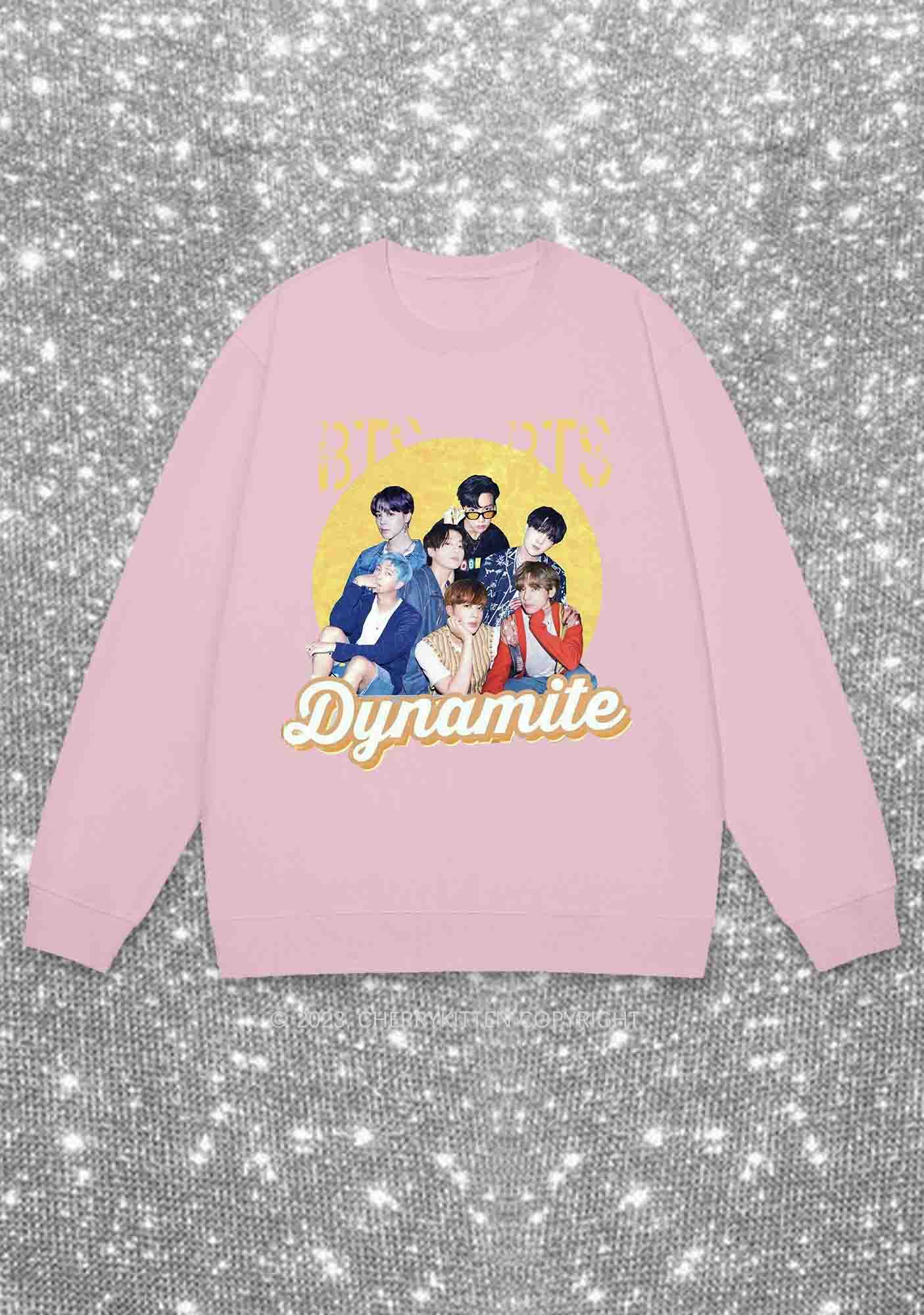 Bangtan Dynamite Kpop Y2K Sweatshirt Cherrykitten - Image 6