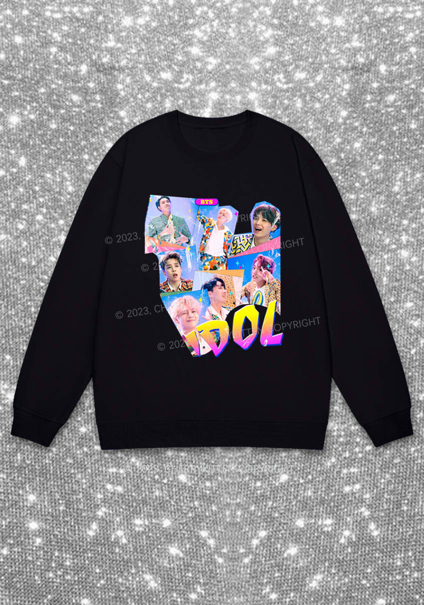 Bangtan Idol Kpop Y2K Sweatshirt Cherrykitten - Image 3